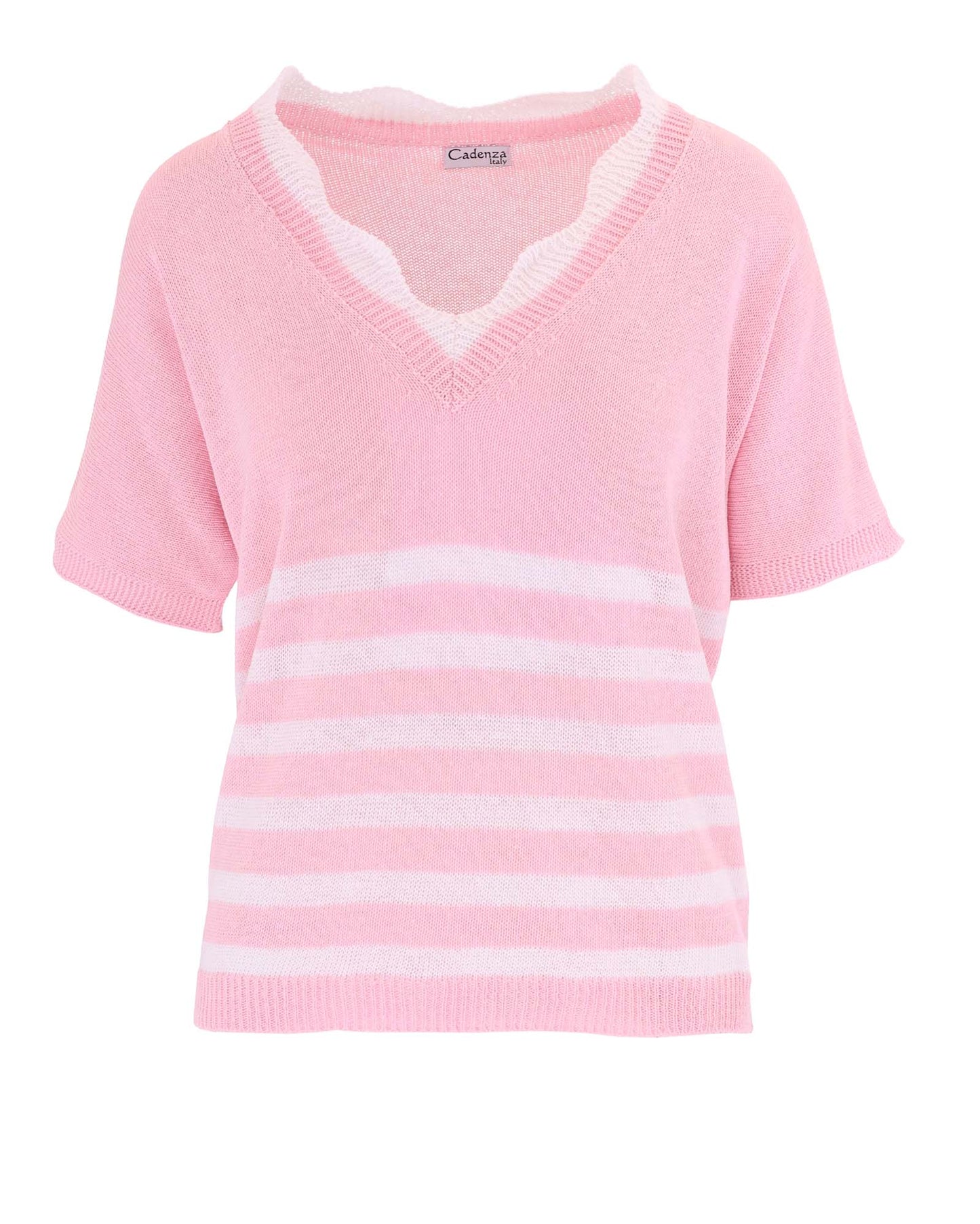 Cotton Blend Wave Top