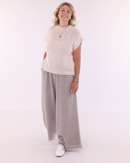 Alpaca Blend Cap Sleeve Tank Top