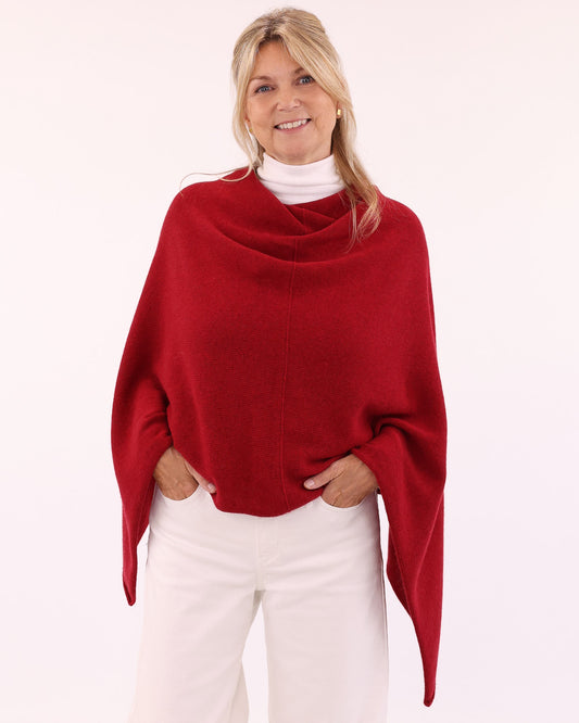 Cashmere Blend Poncho