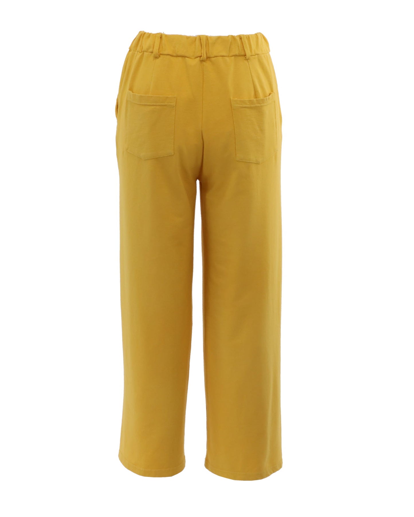 Wide Leg Cotton Jersey Trousers