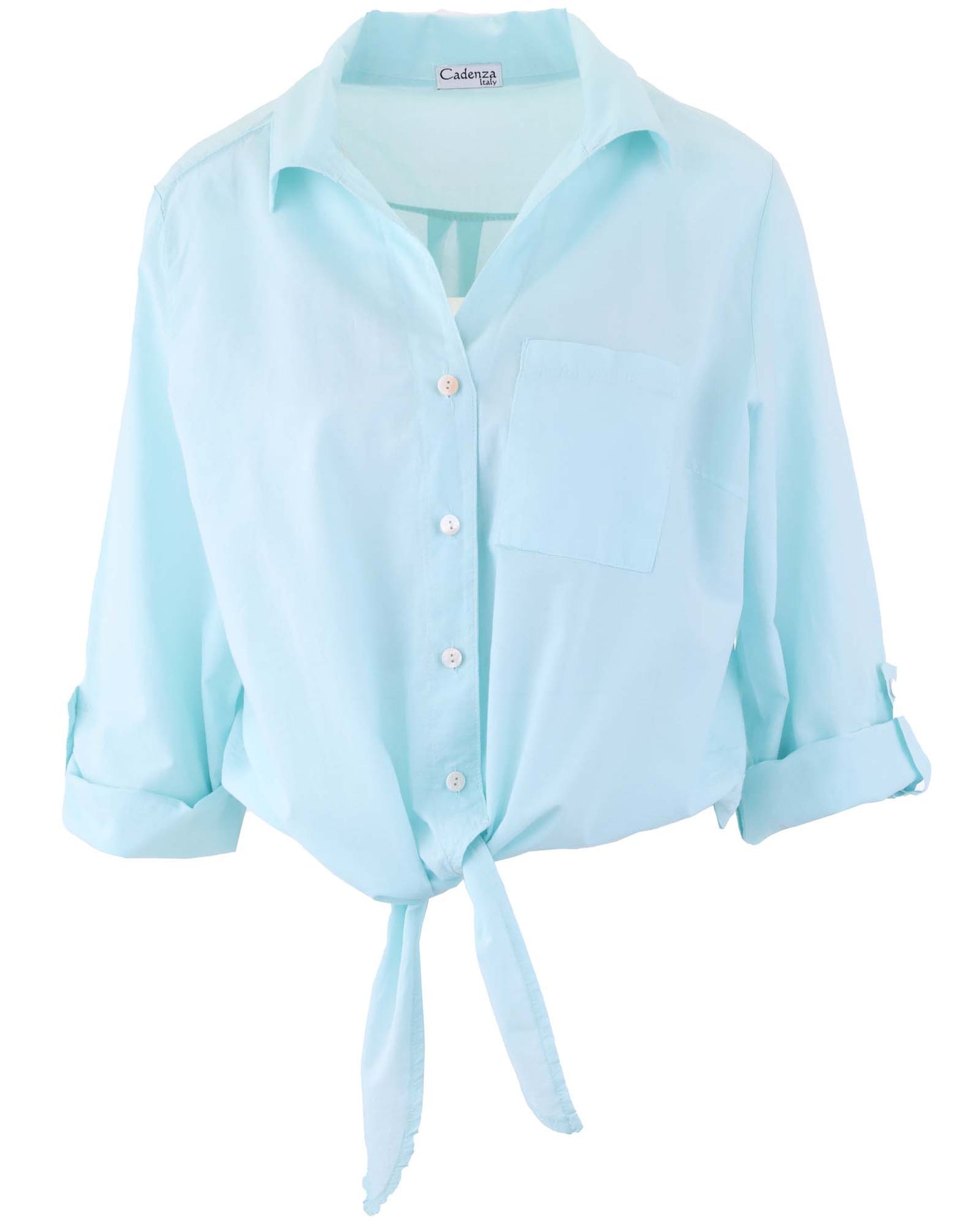 Cotton Tie Front Shirt