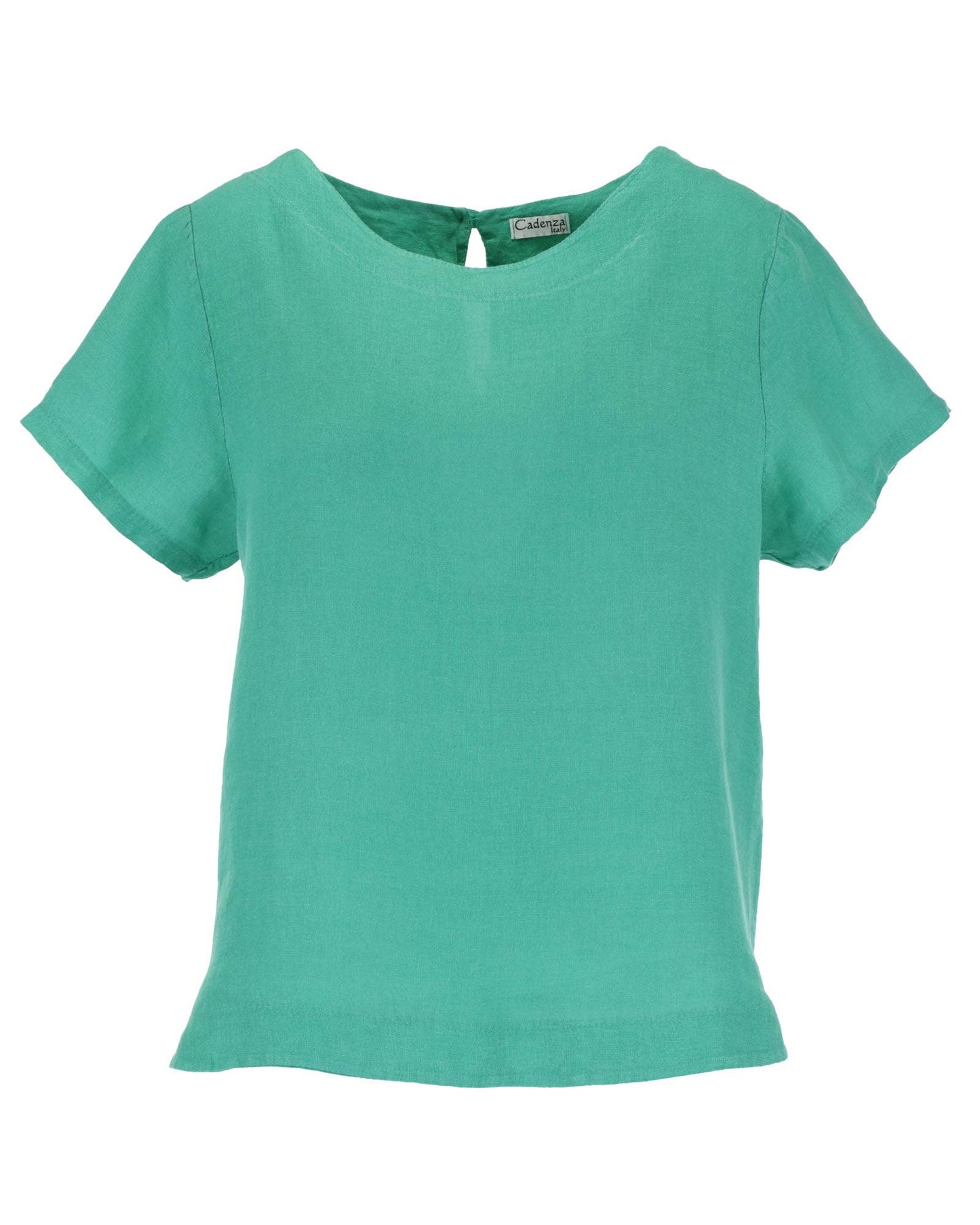 Keyhole Back Linen Top