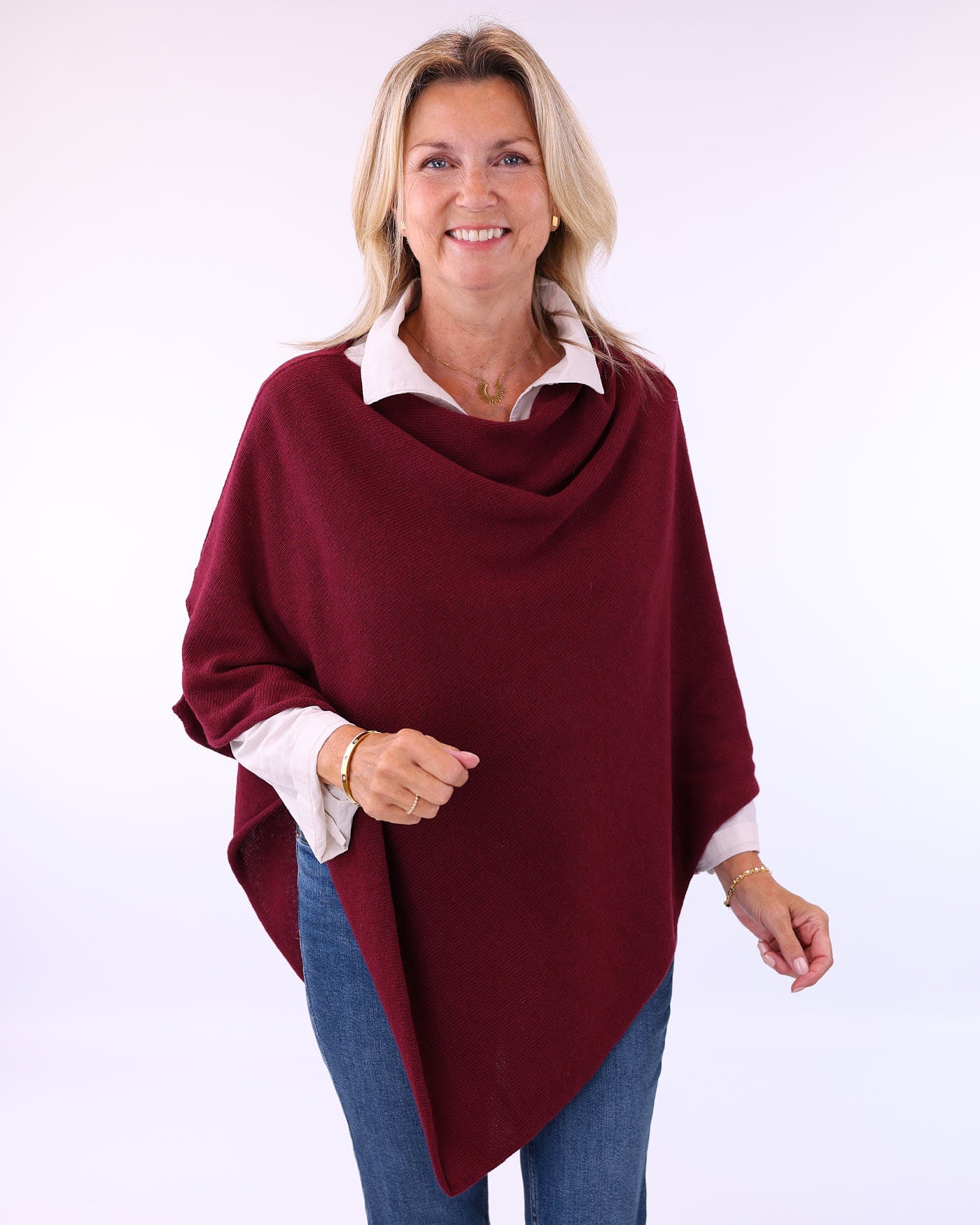 Cashmere Blend Poncho
