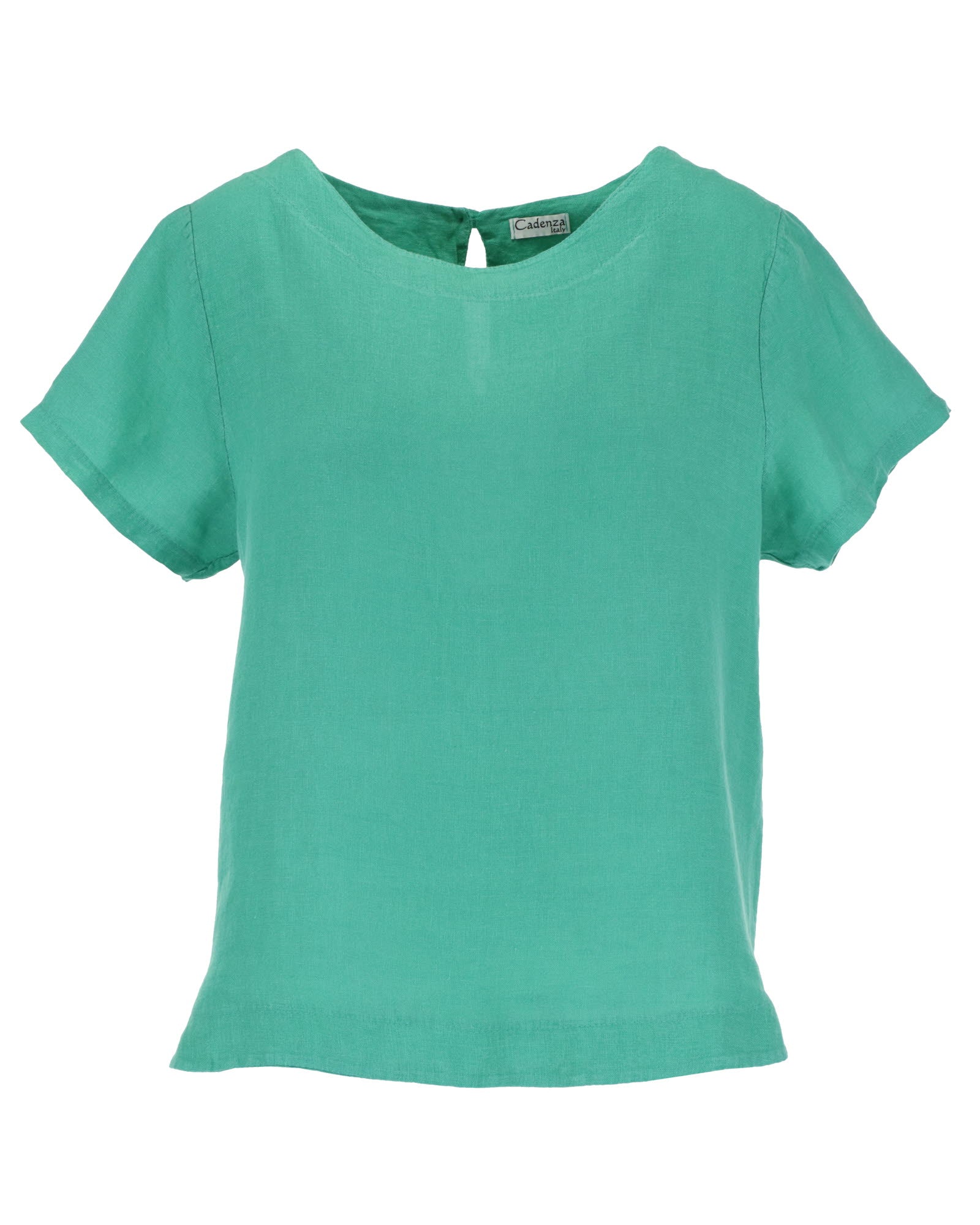 Keyhole Back Linen Top