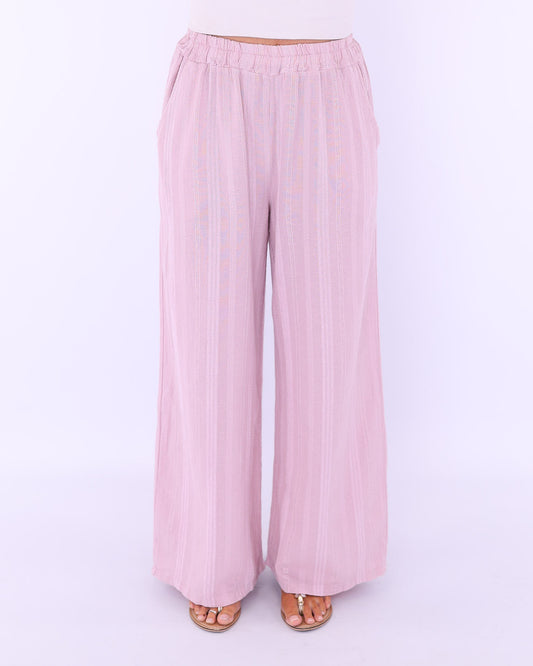 Cotton Straight Leg Trousers