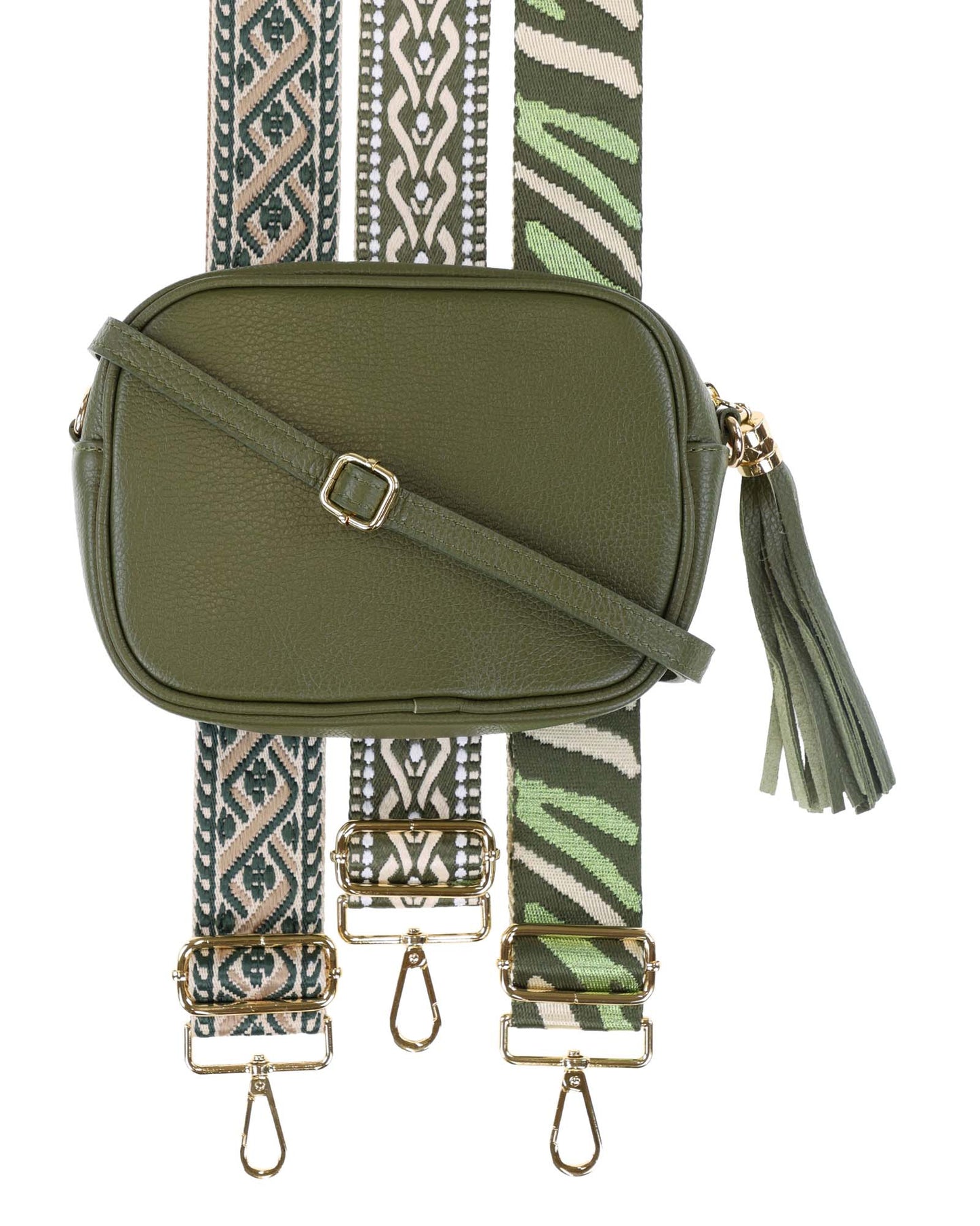 Tassle Crossbody Leather Camera Bag