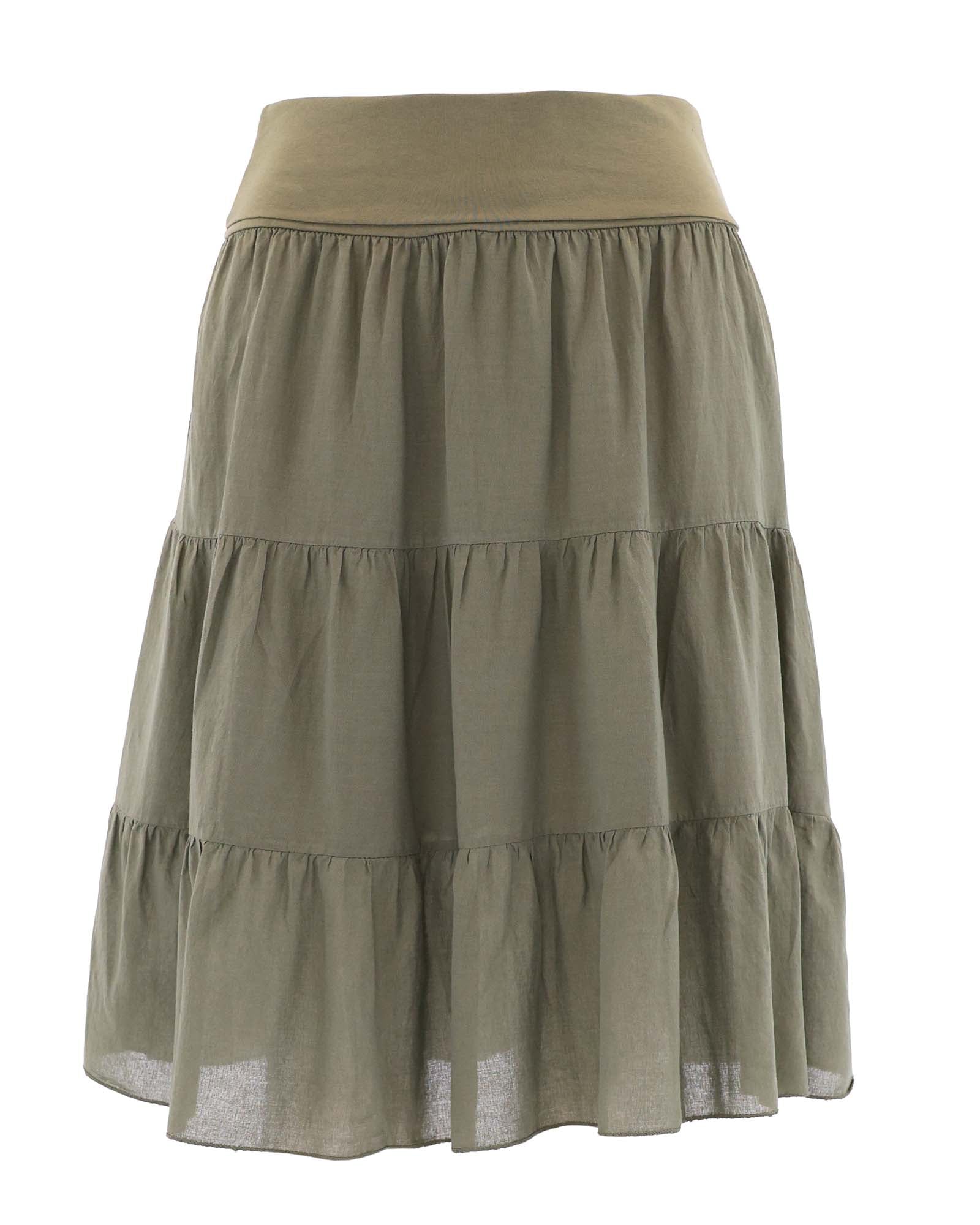 Cotton Tiered Skirt