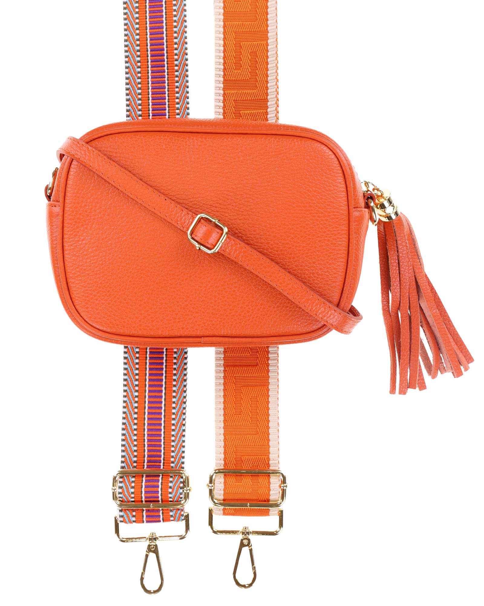 Tassle Crossbody Leather Camera Bag