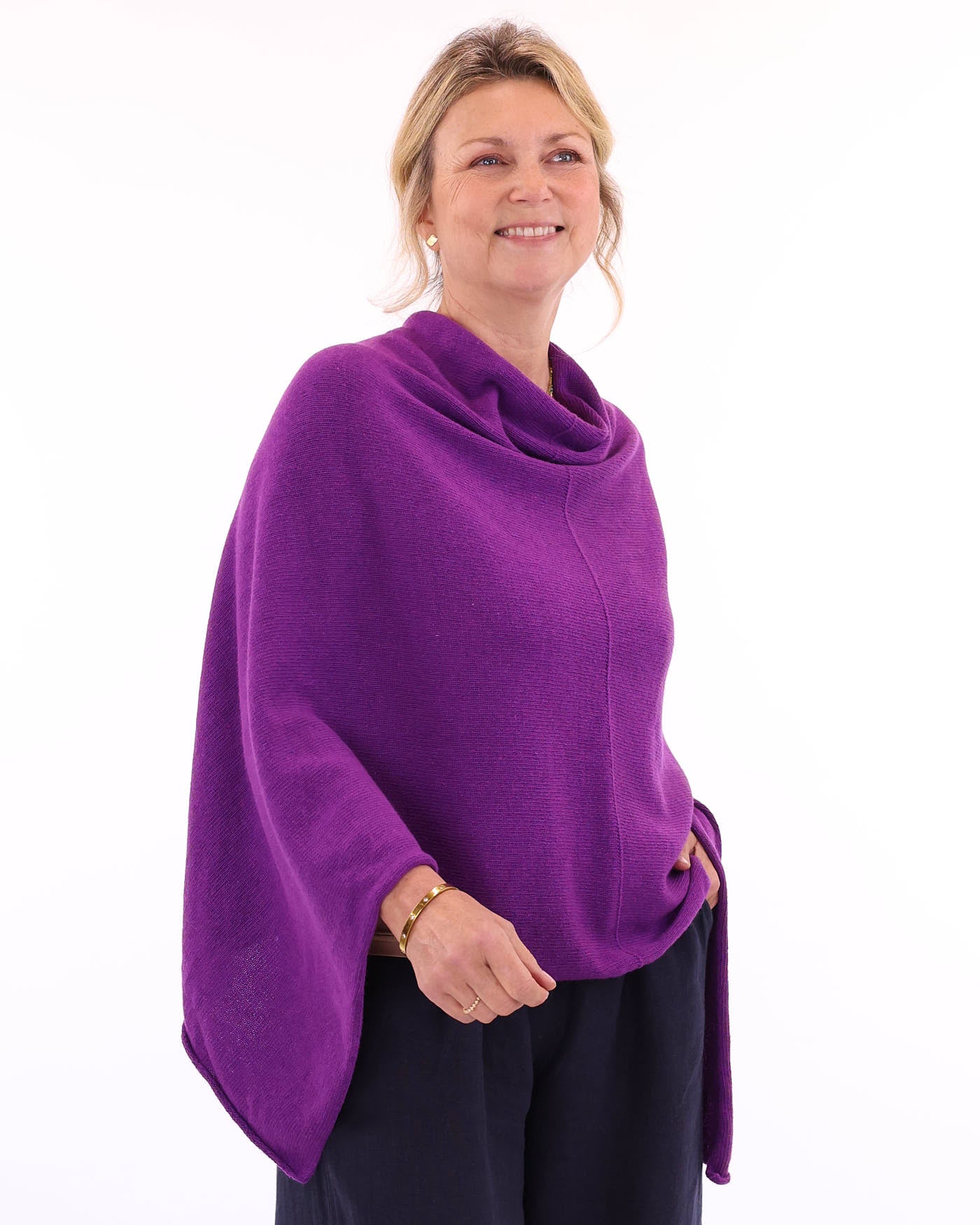 Cashmere Blend Poncho