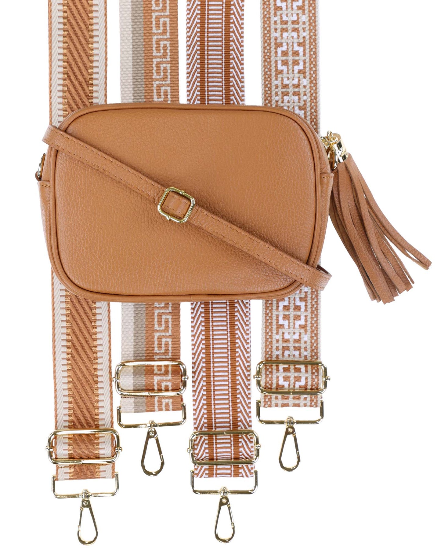 Tassle Crossbody Leather Camera Bag