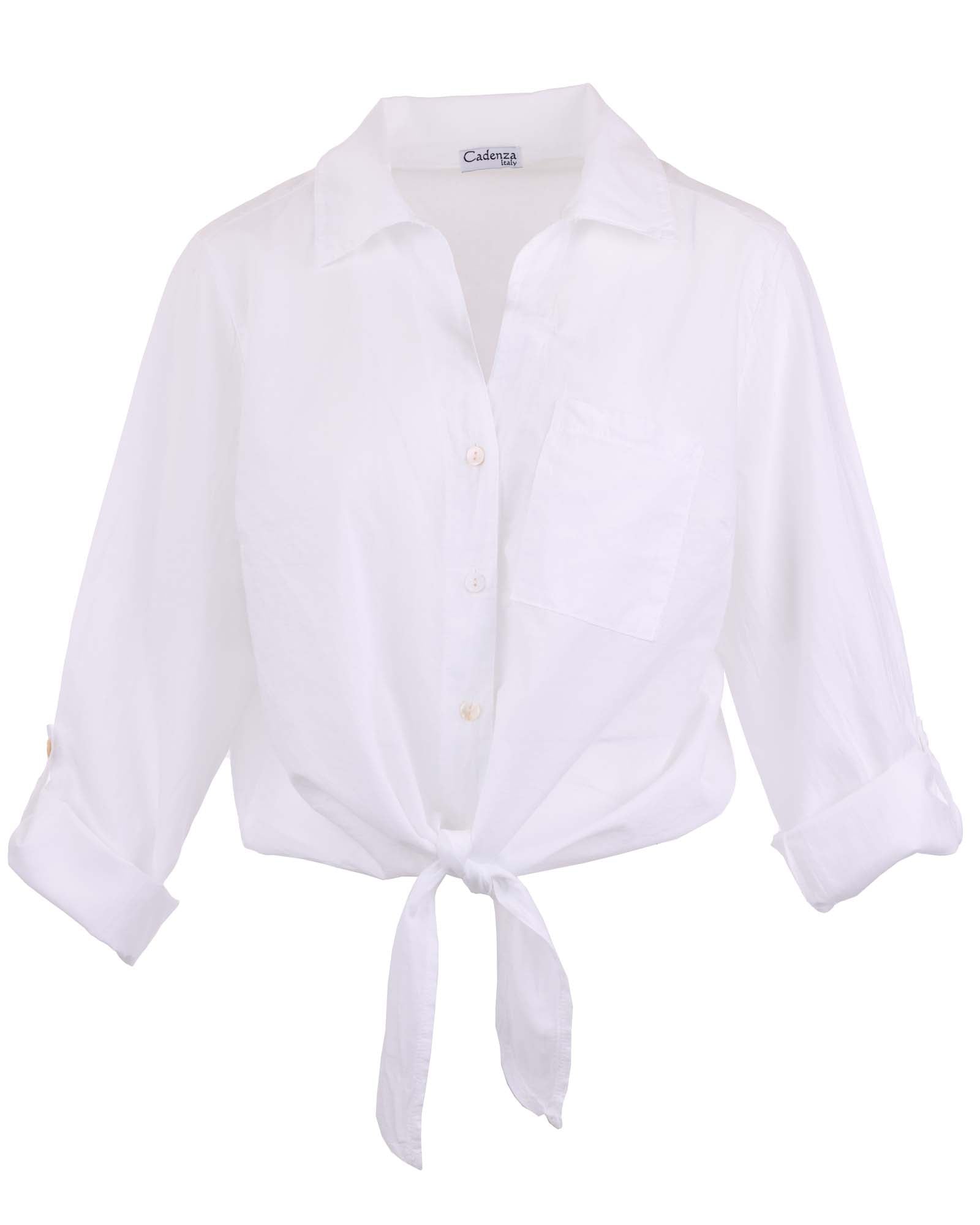 Cotton Tie Front Shirt