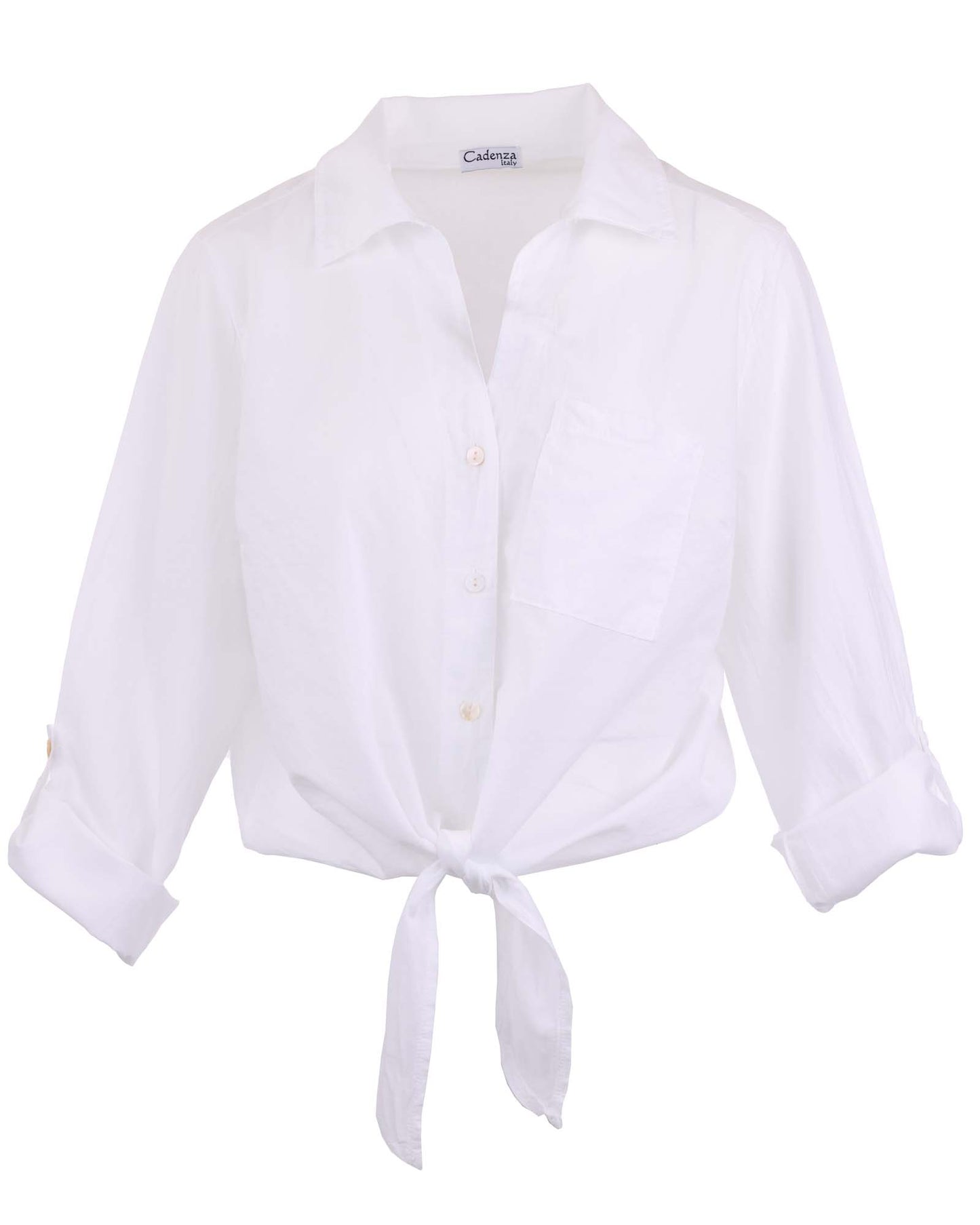Cotton Tie Front Shirt