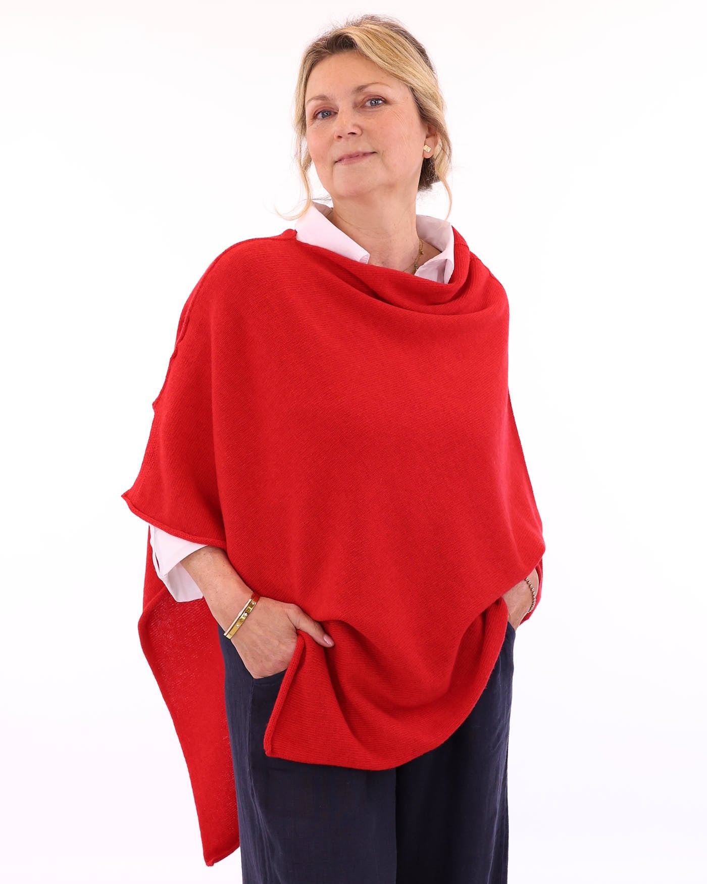 Cashmere Blend Poncho