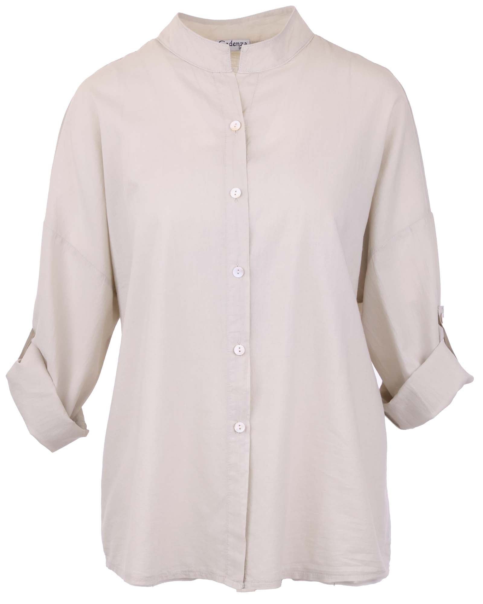Cotton Grandad Shirt
