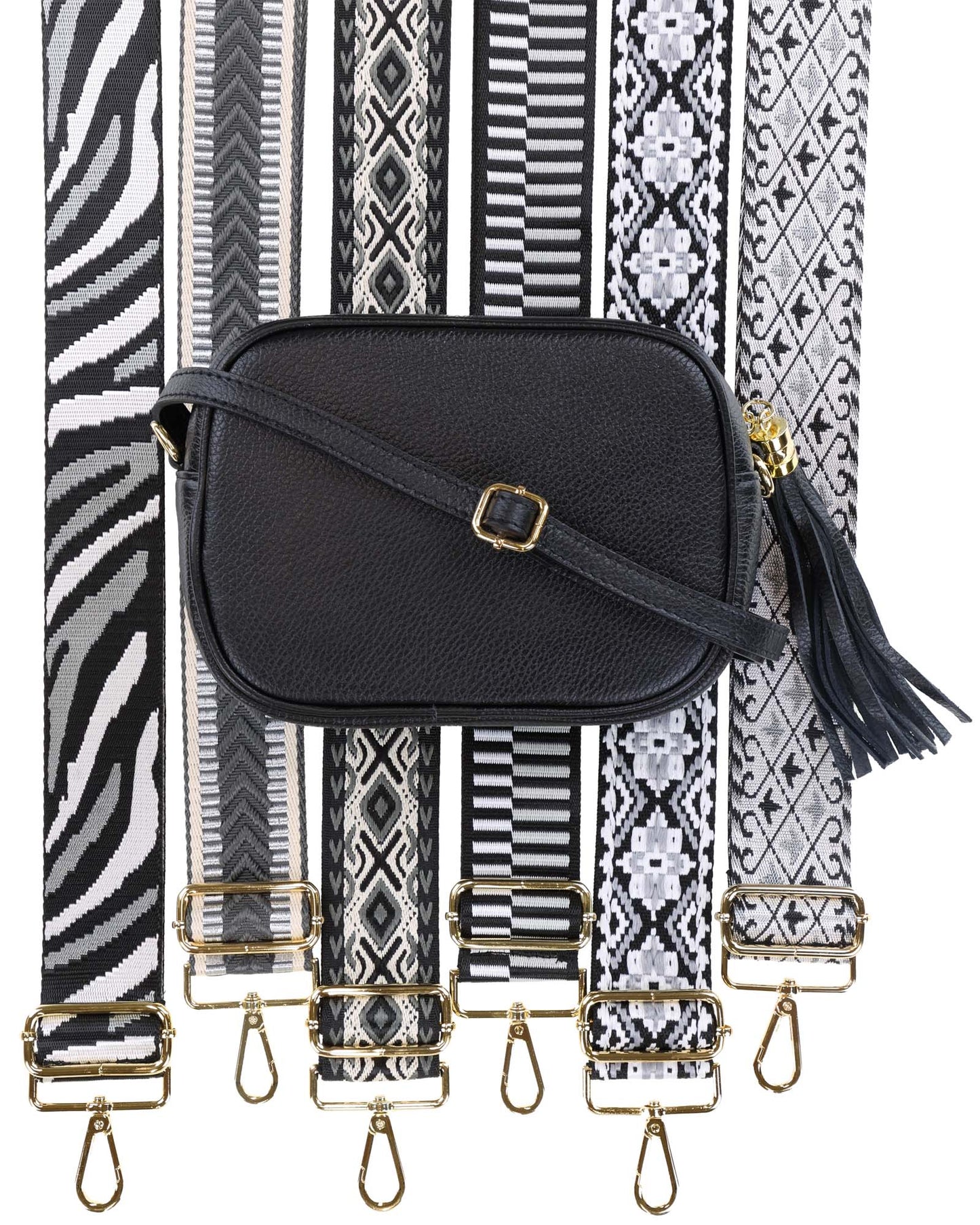 Tassle Crossbody Leather Camera Bag