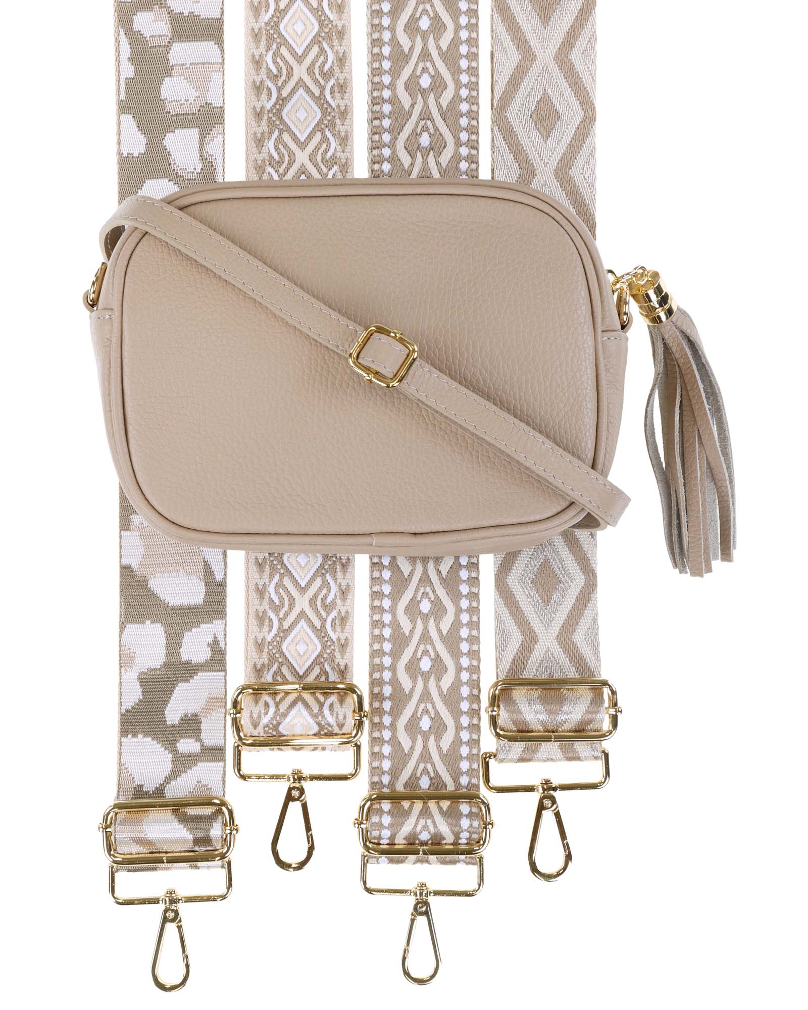 Tassle Crossbody Leather Camera Bag