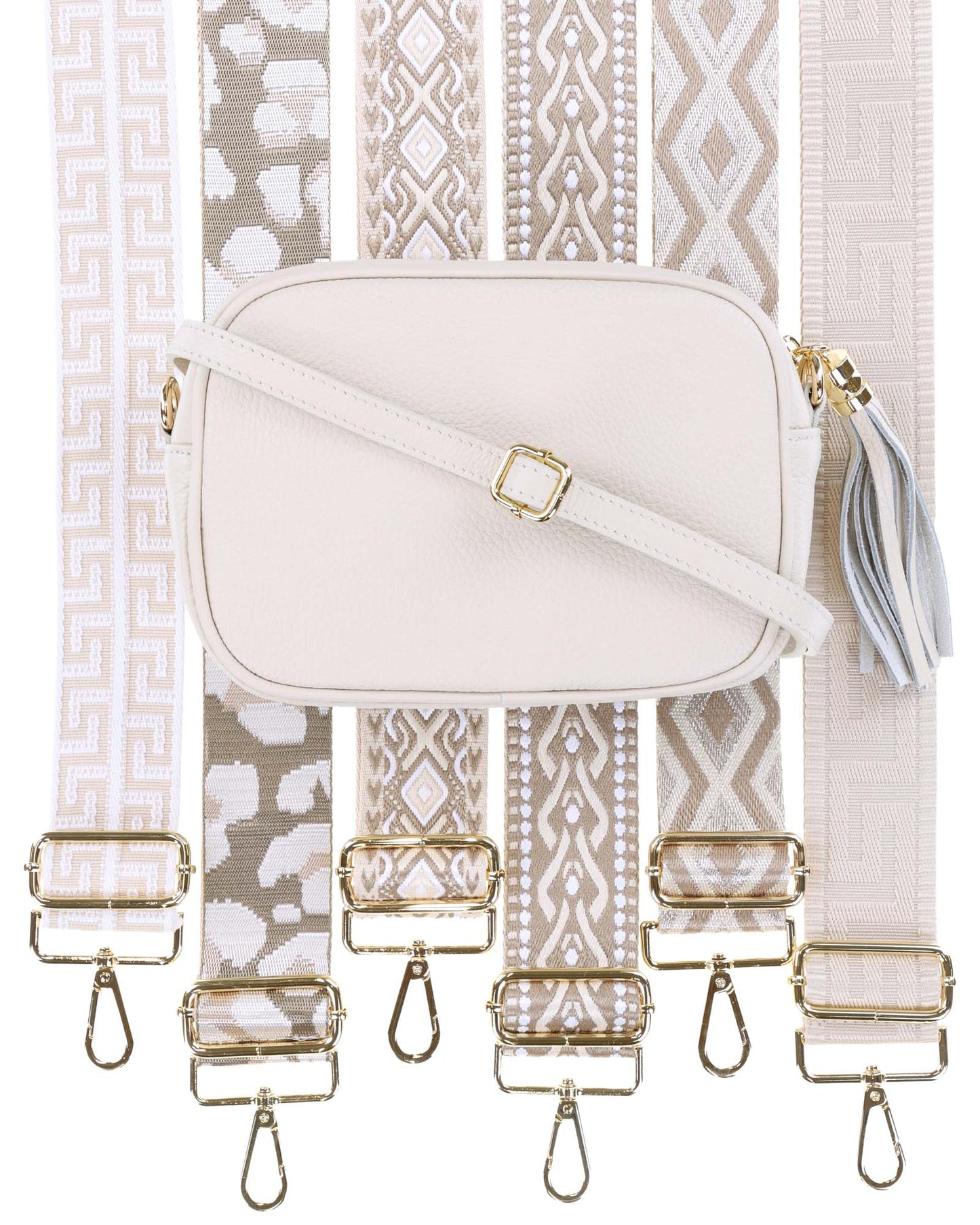 Tassle Crossbody Leather Camera Bag