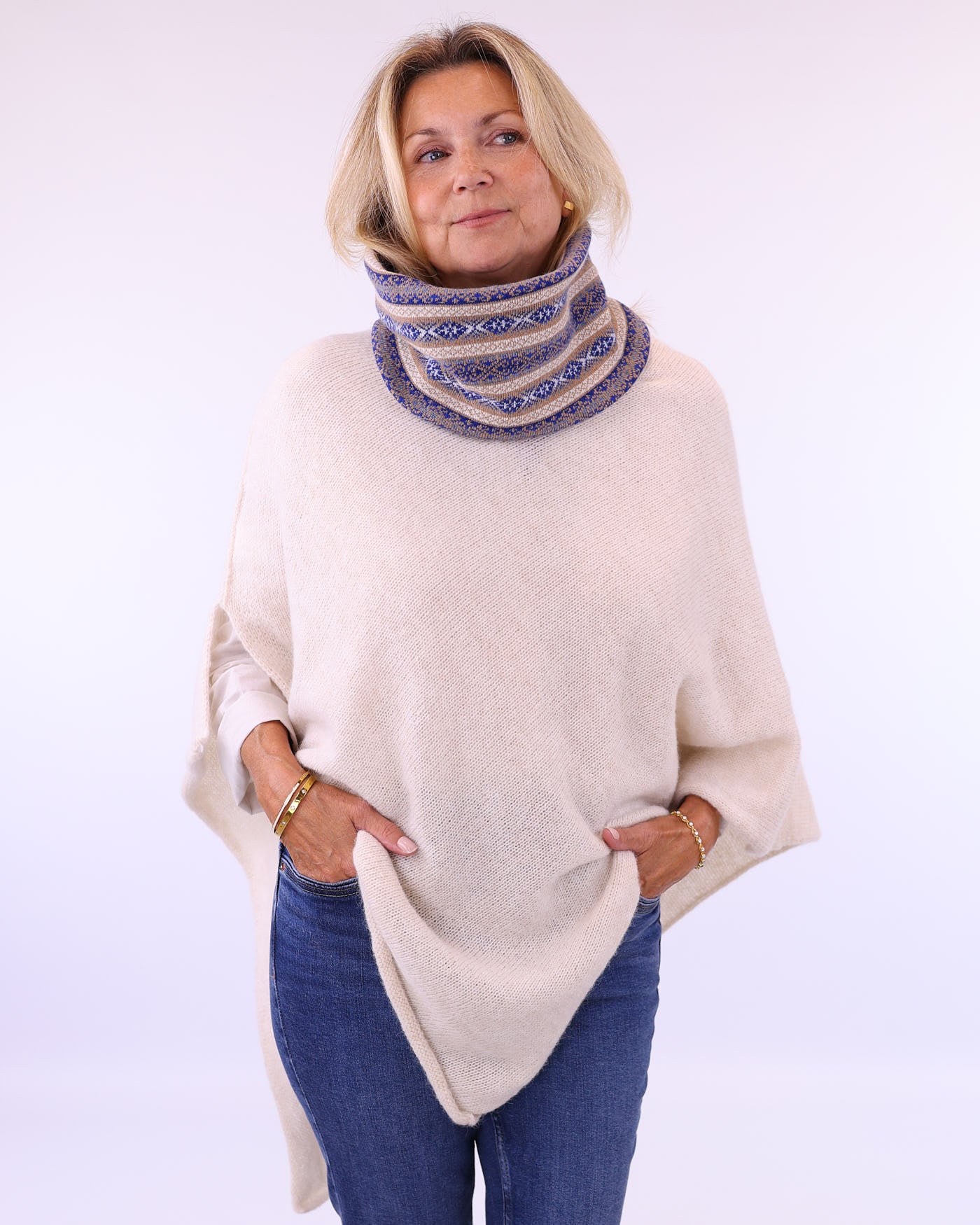 Cashmere Blend Fairisle Snood