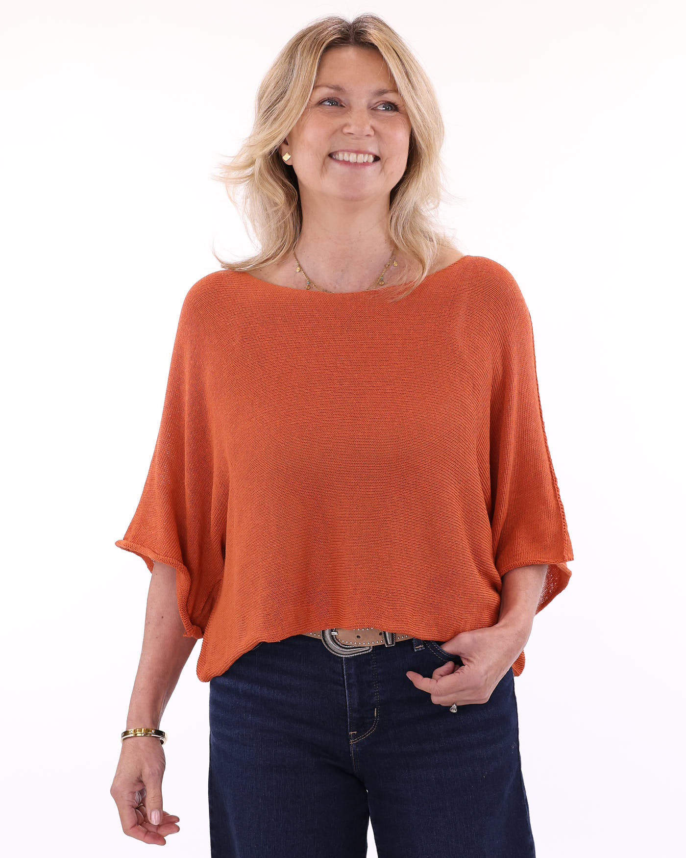 Cotton Blend Short Tunic Top