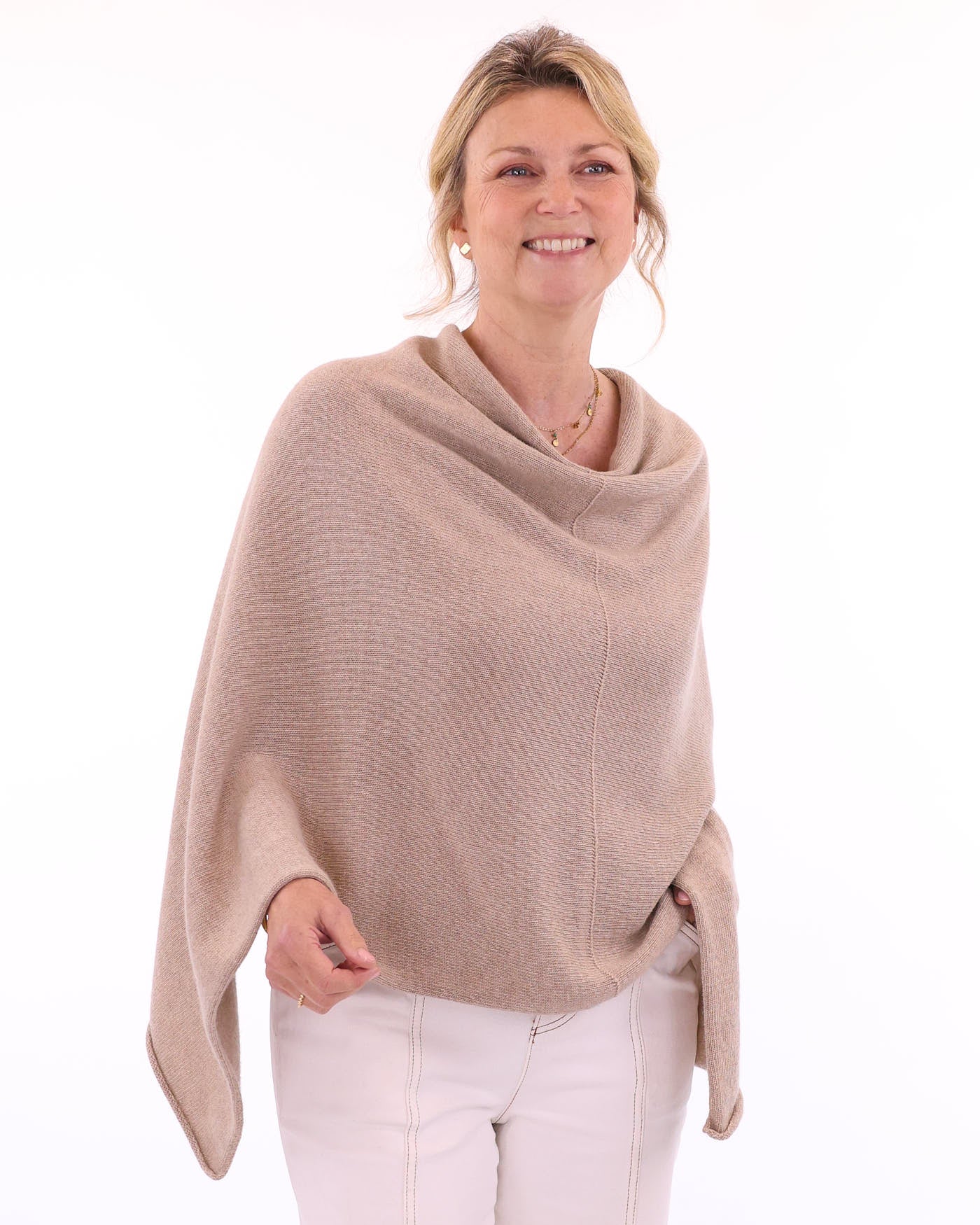 Cashmere Blend Poncho