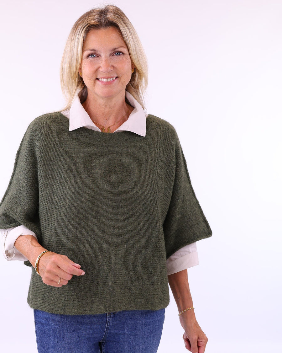 Alpaca Blend Short Tunic Top