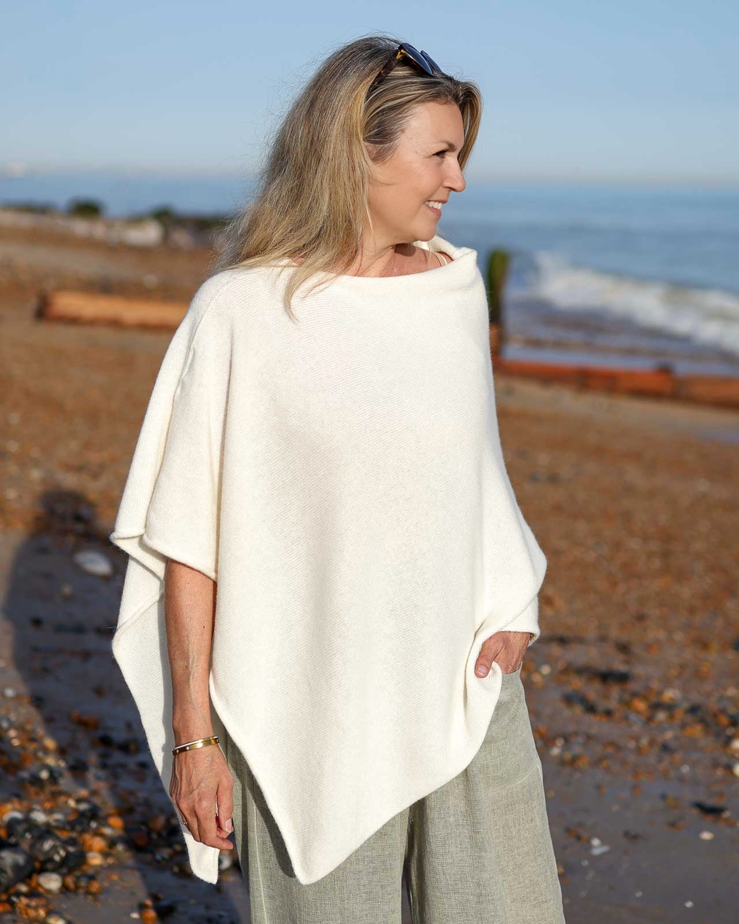 Cashmere Blend Poncho