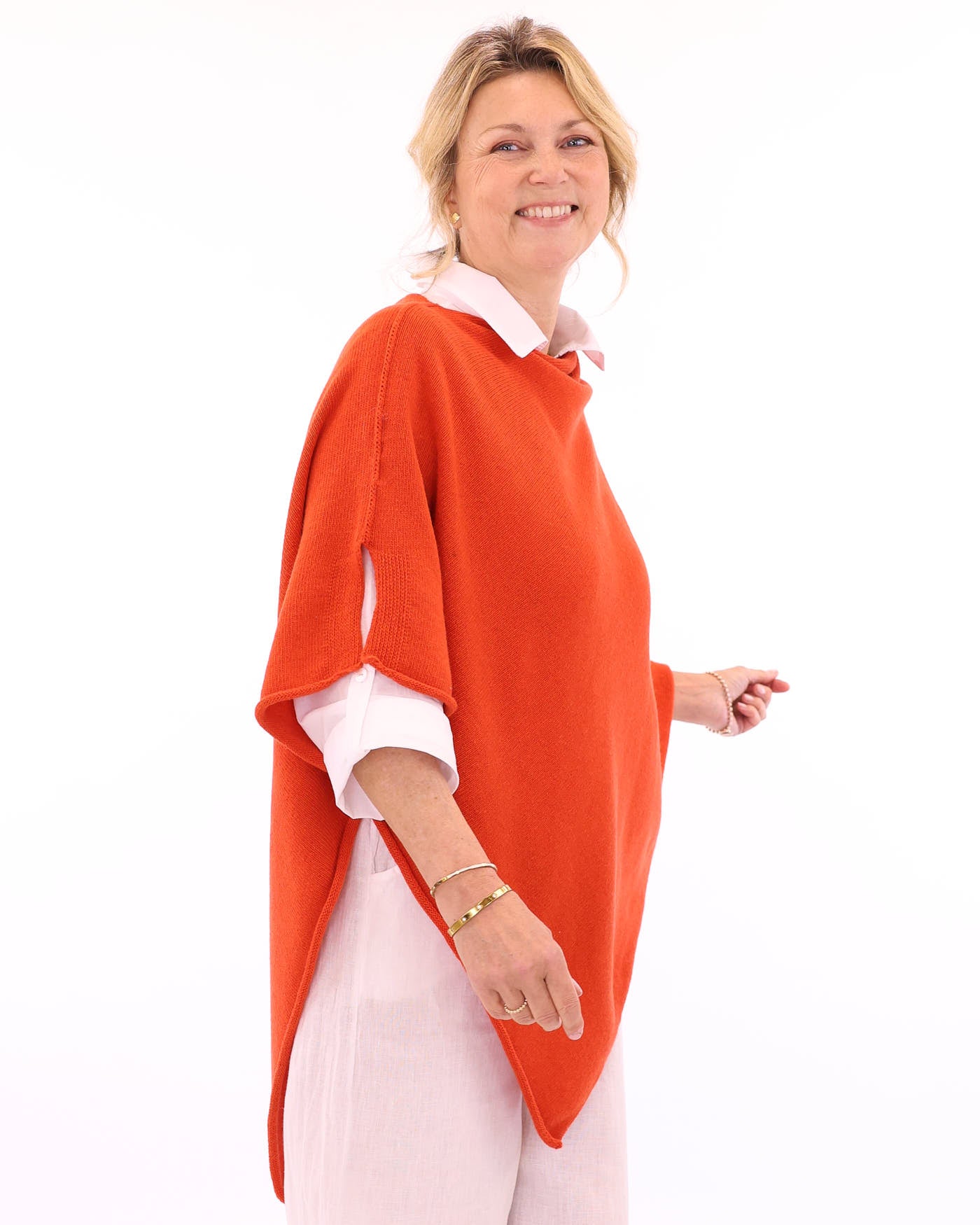 Cashmere Blend Poncho