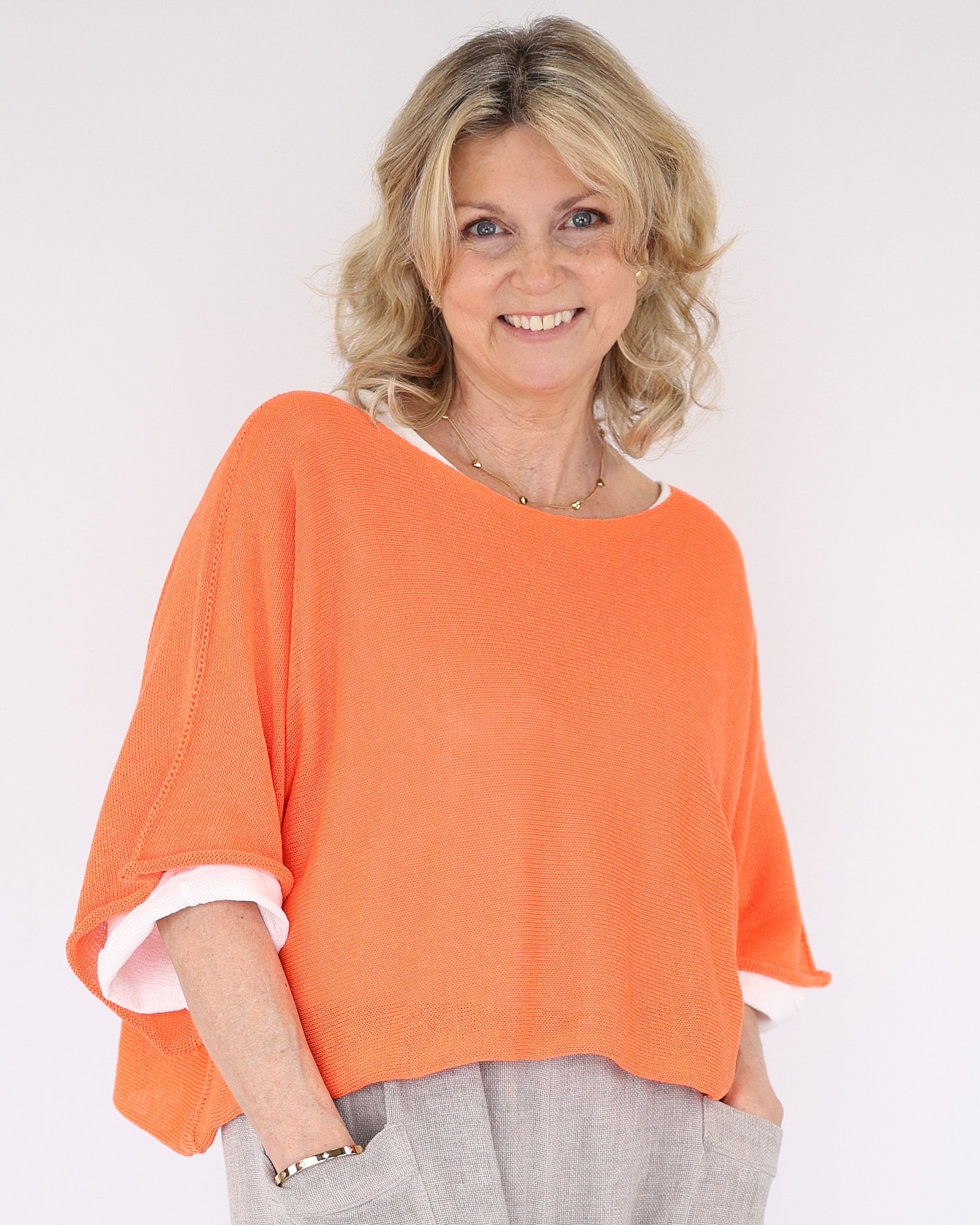 Cotton Blend Short Tunic Top