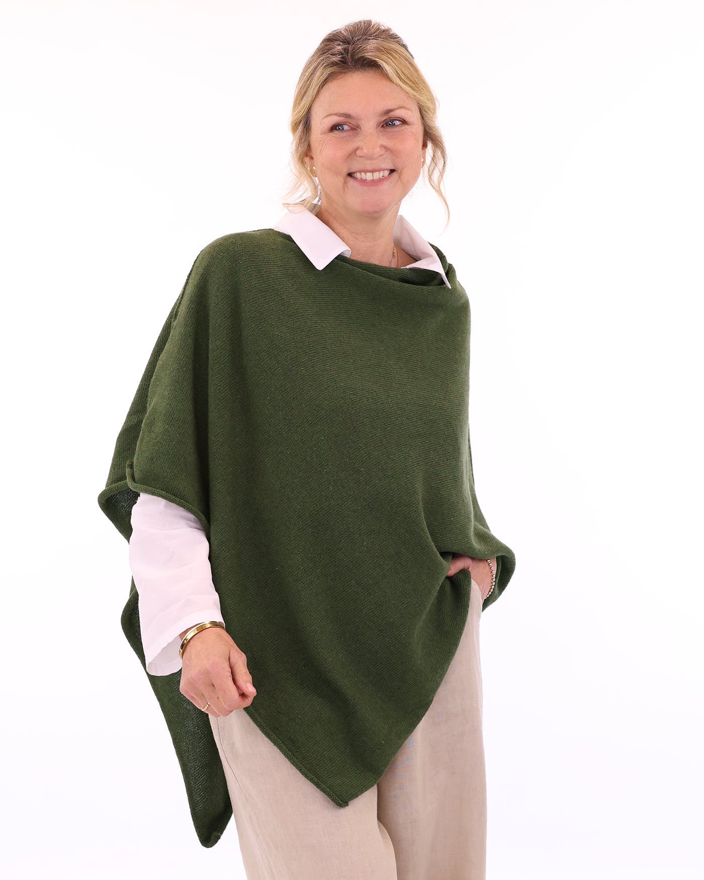 Cashmere Blend Poncho