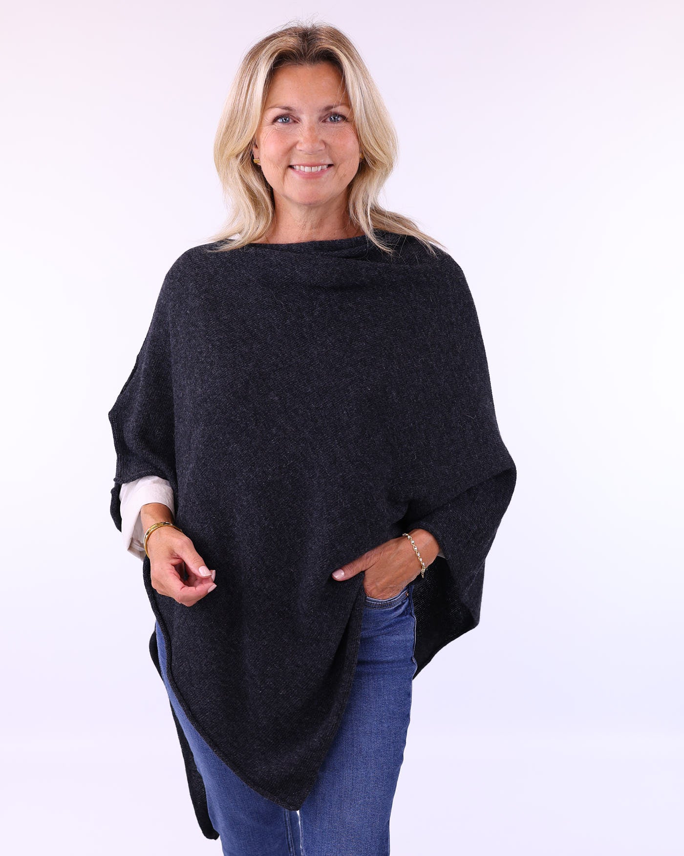 Cashmere Blend Poncho
