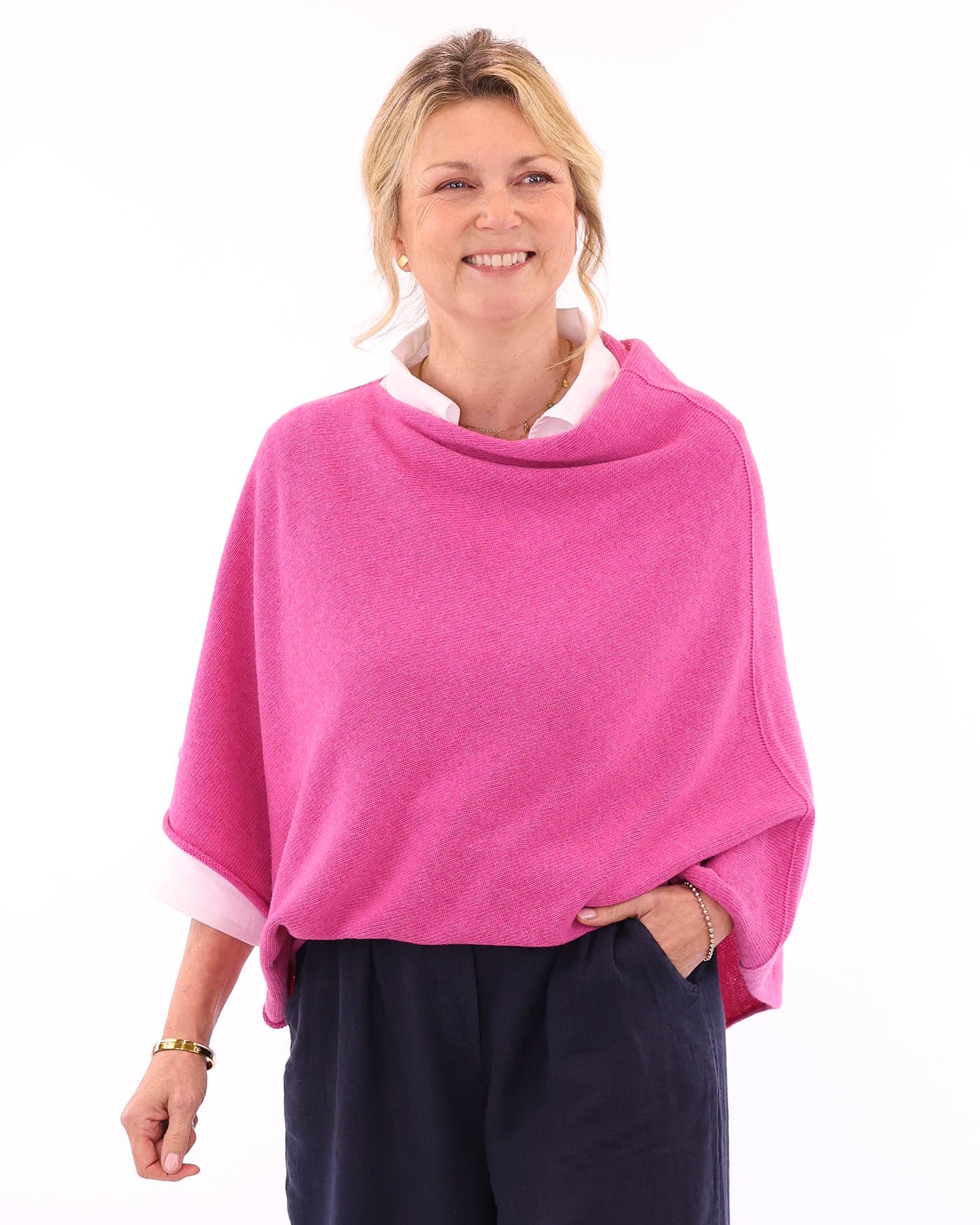 Cashmere Blend Poncho