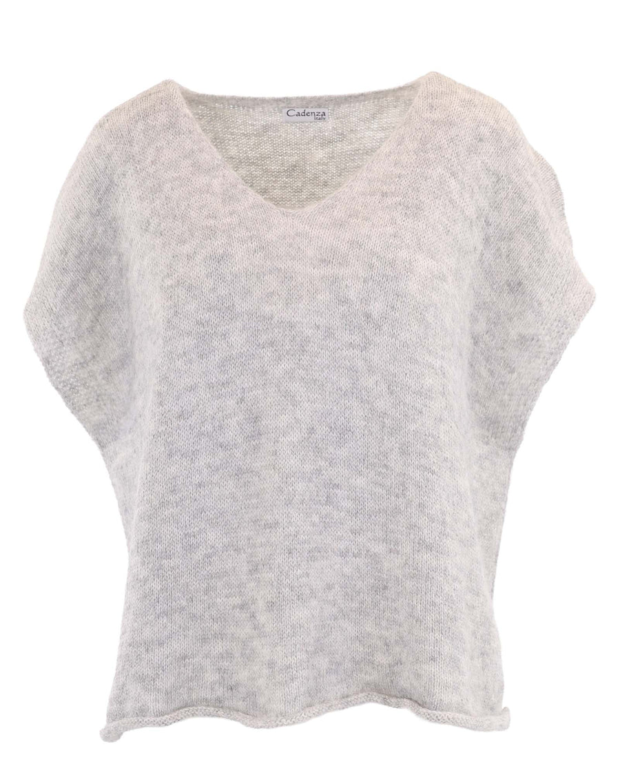 Alpaca Blend V Neck Tunic