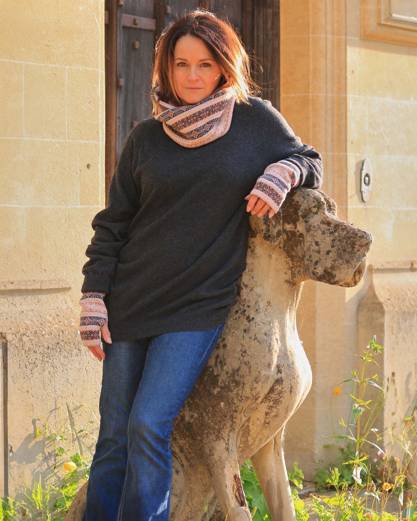 Cashmere Blend Fairisle Snood