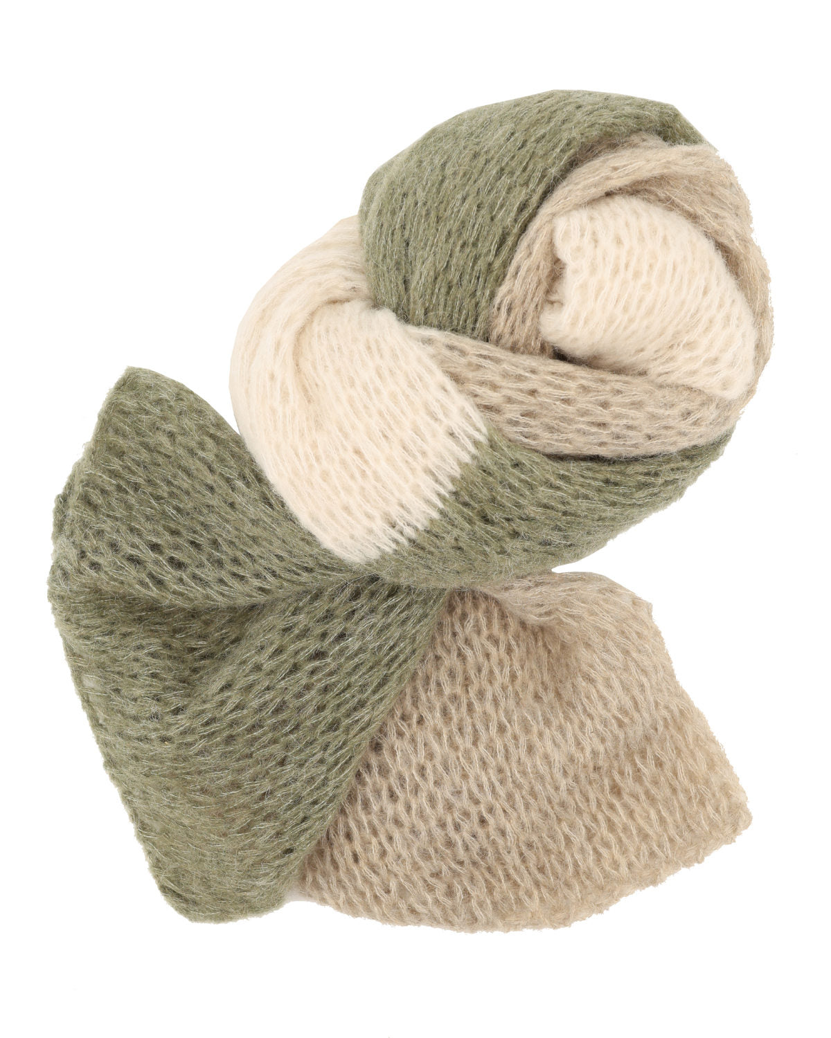 Alpaca Blend Colour Block Scarf