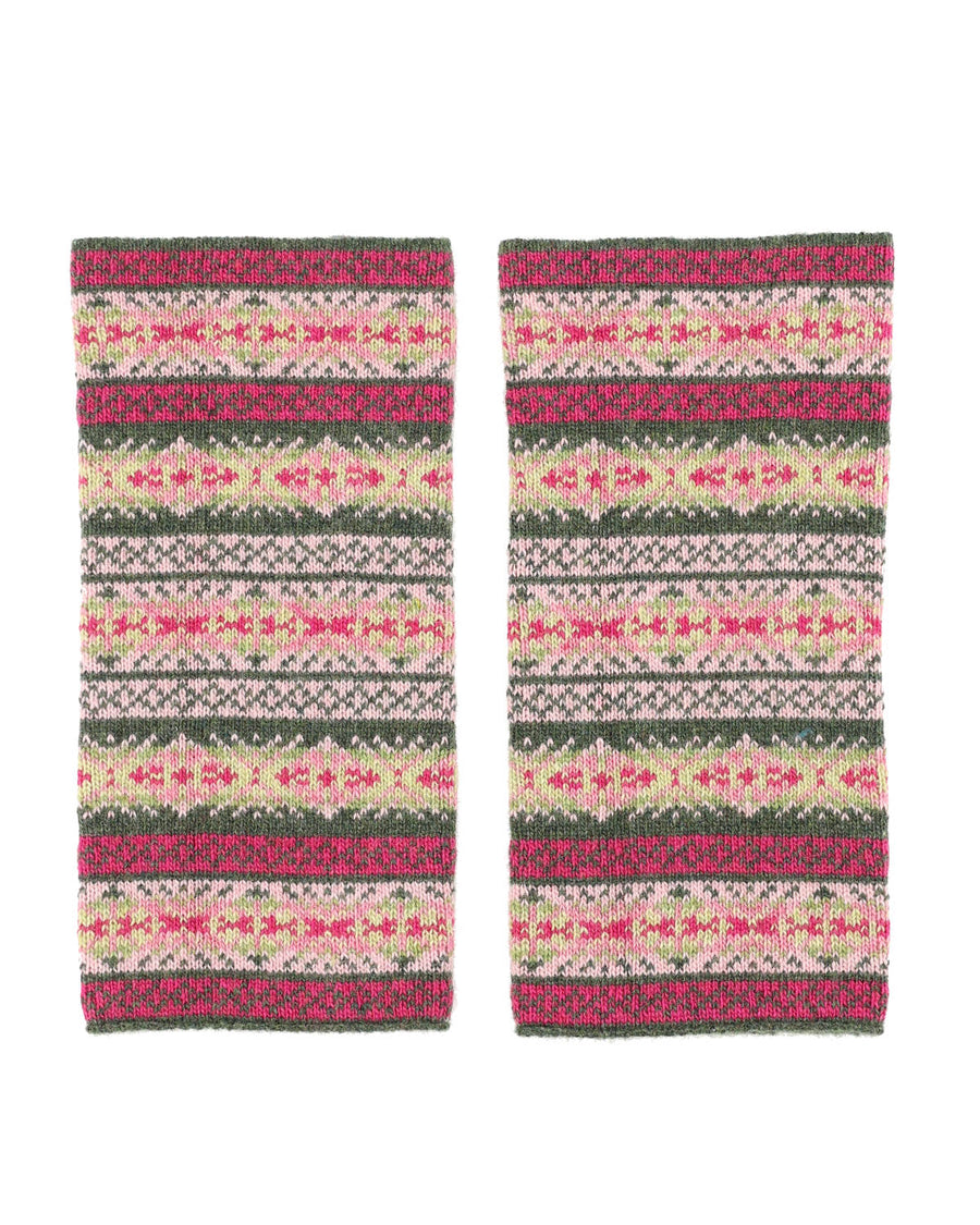 Cashmere Blend Fairisle Wrist Warmers