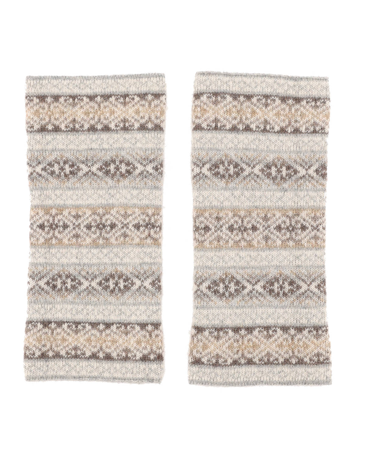 Cashmere Blend Fairisle Wrist Warmers