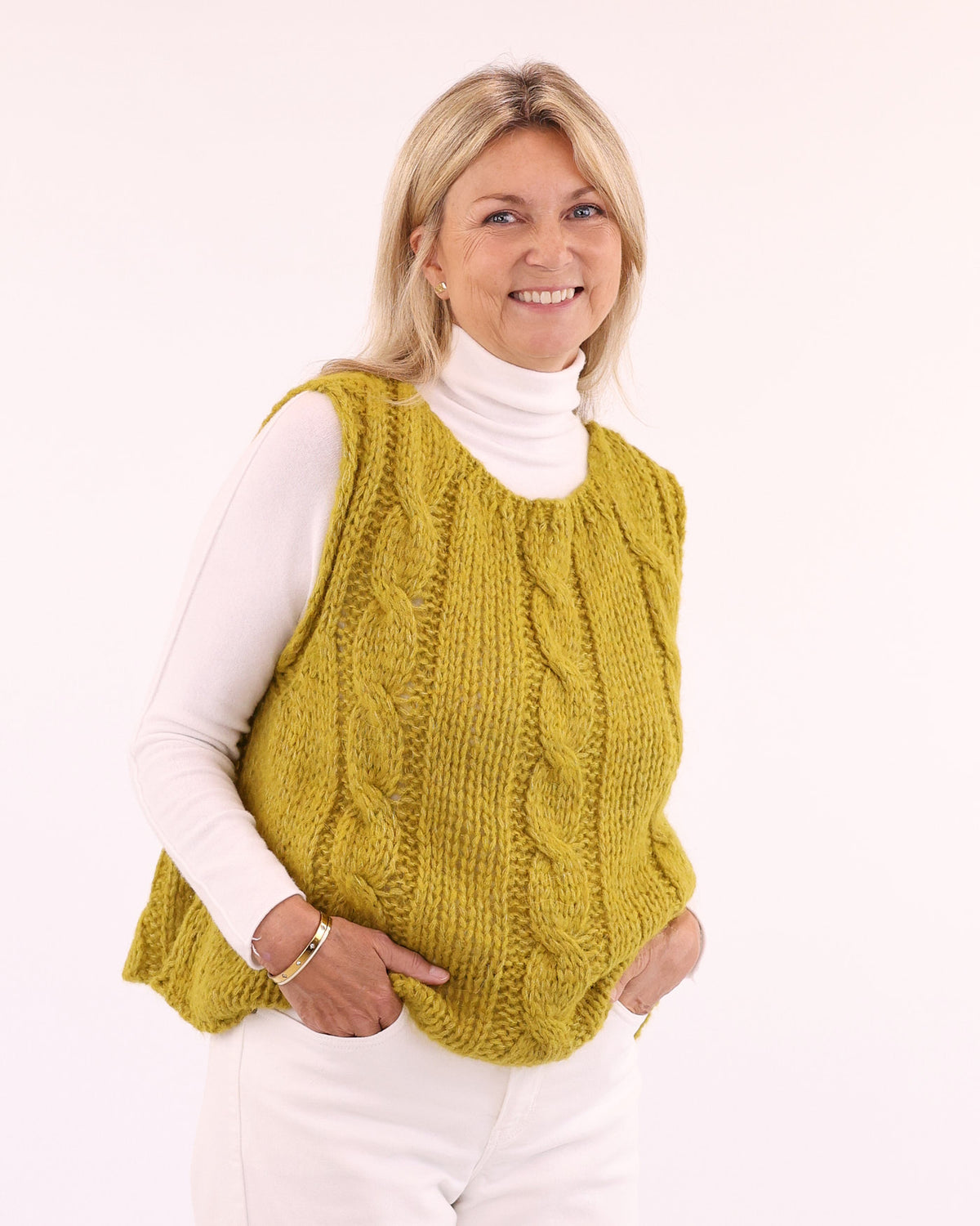 Viscose Blend High Neck Jumper