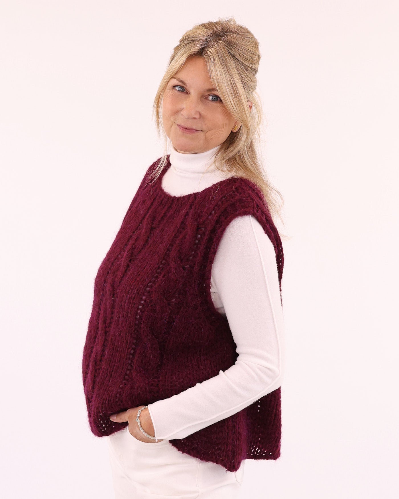 Alpaca Blend Cable Tank Top