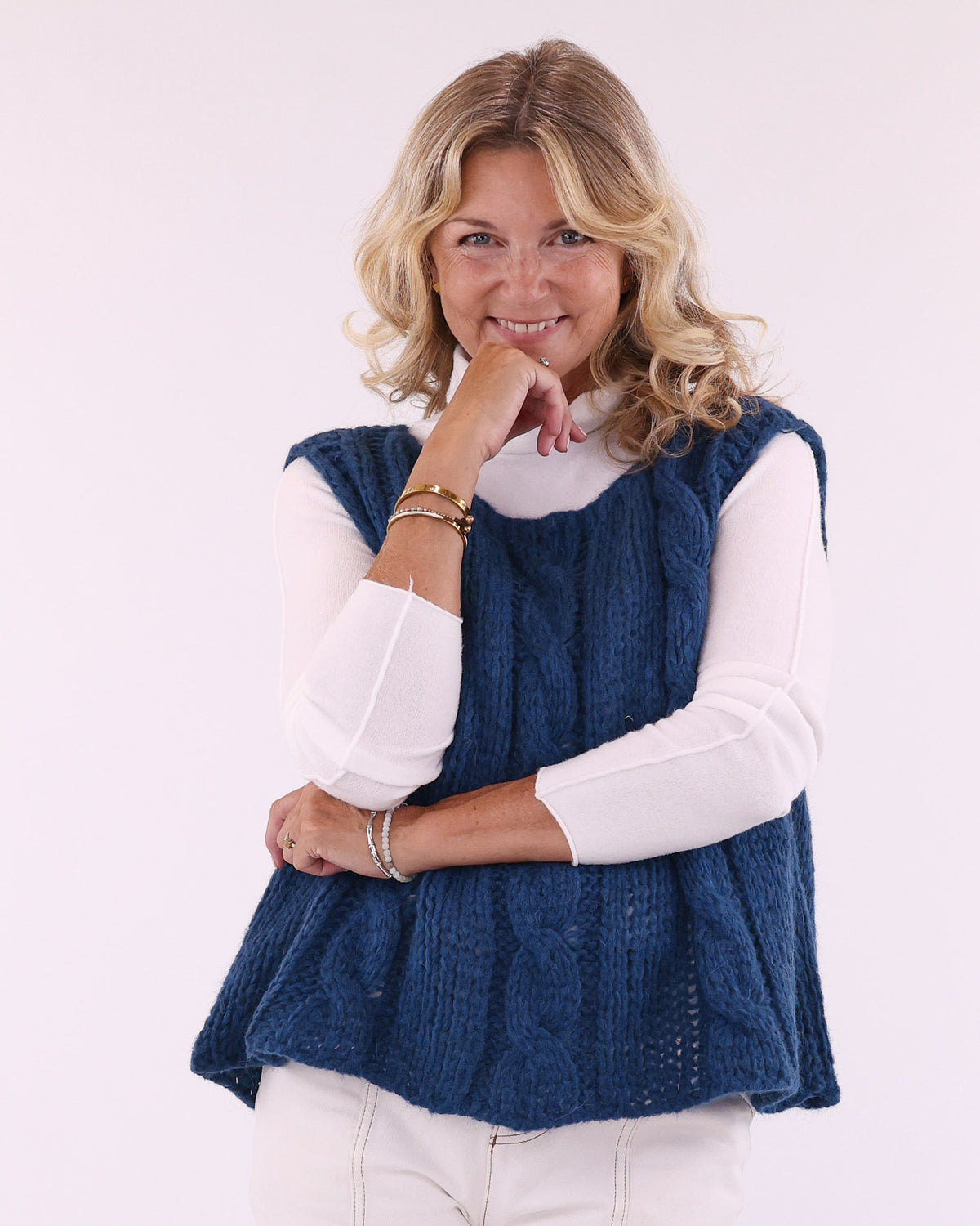 Alpaca Blend Cable Tank Top