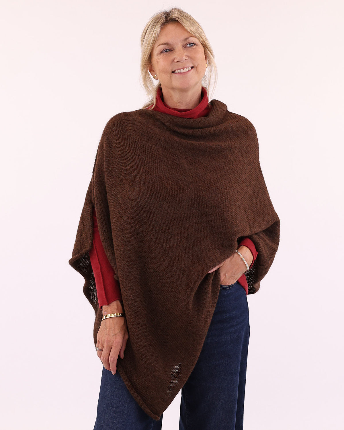 Viscose Blend High Neck Jumper