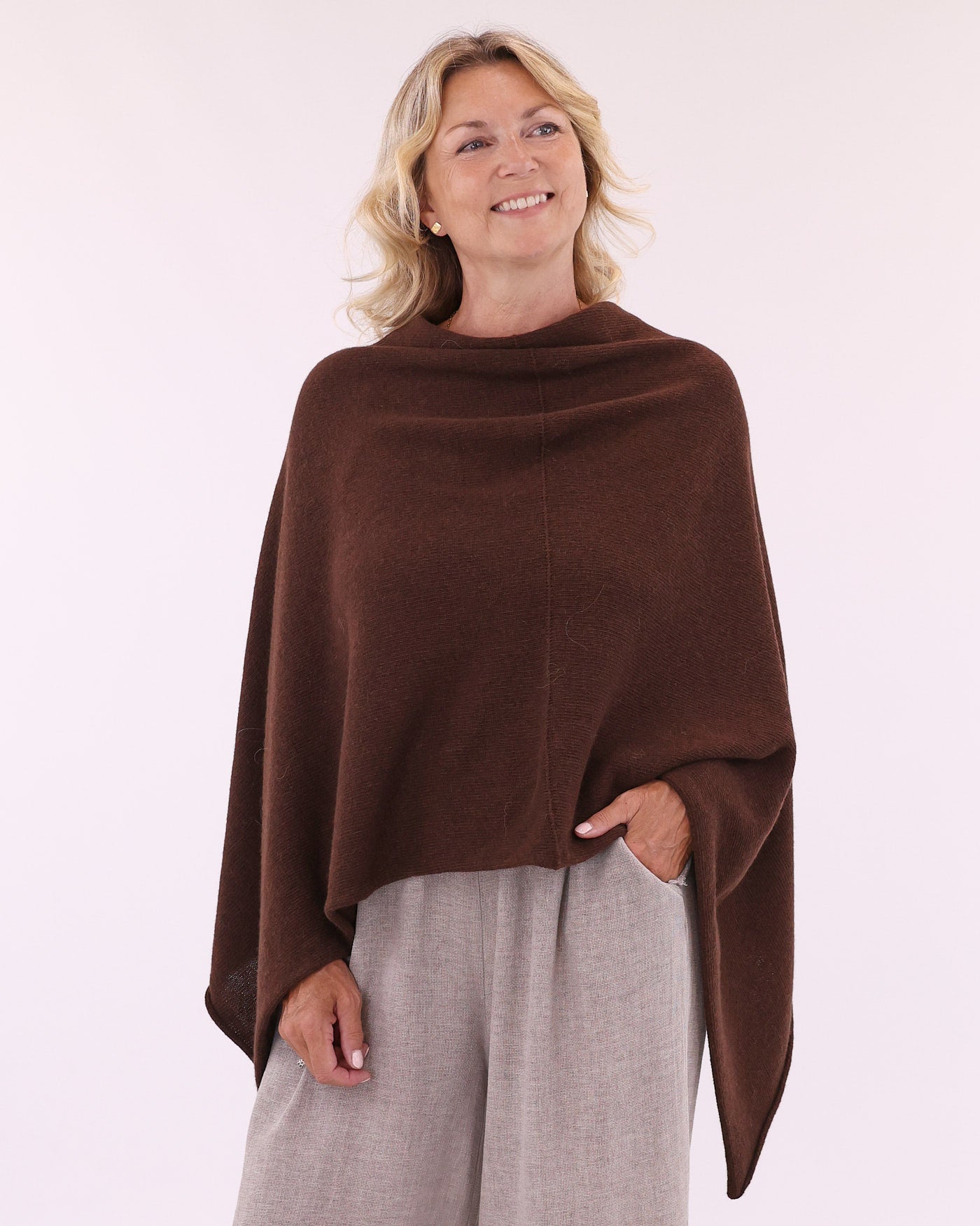 Cashmere Blend Poncho