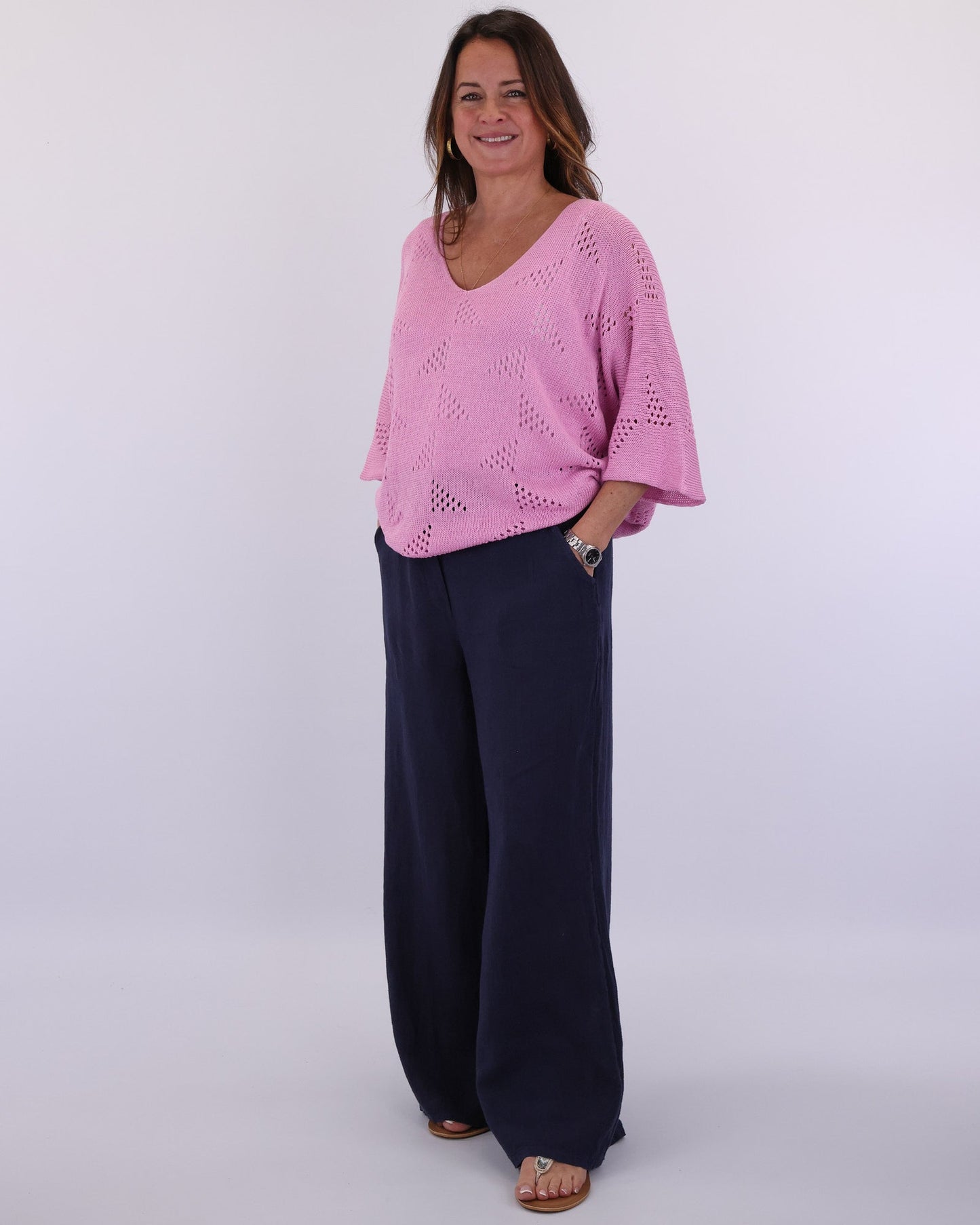 Cotton Blend Patterned Tunic