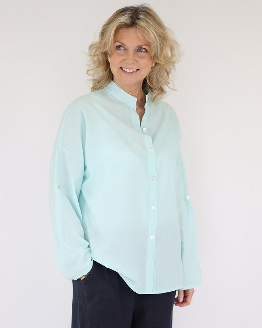 Cotton Grandad Shirt