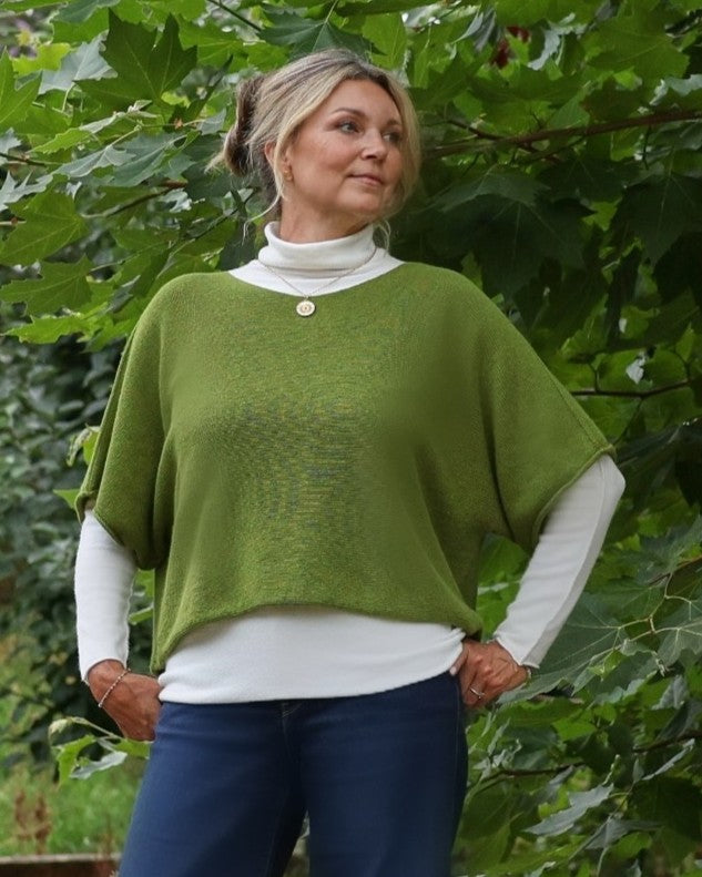 Cashmere Blend Short Tunic Top