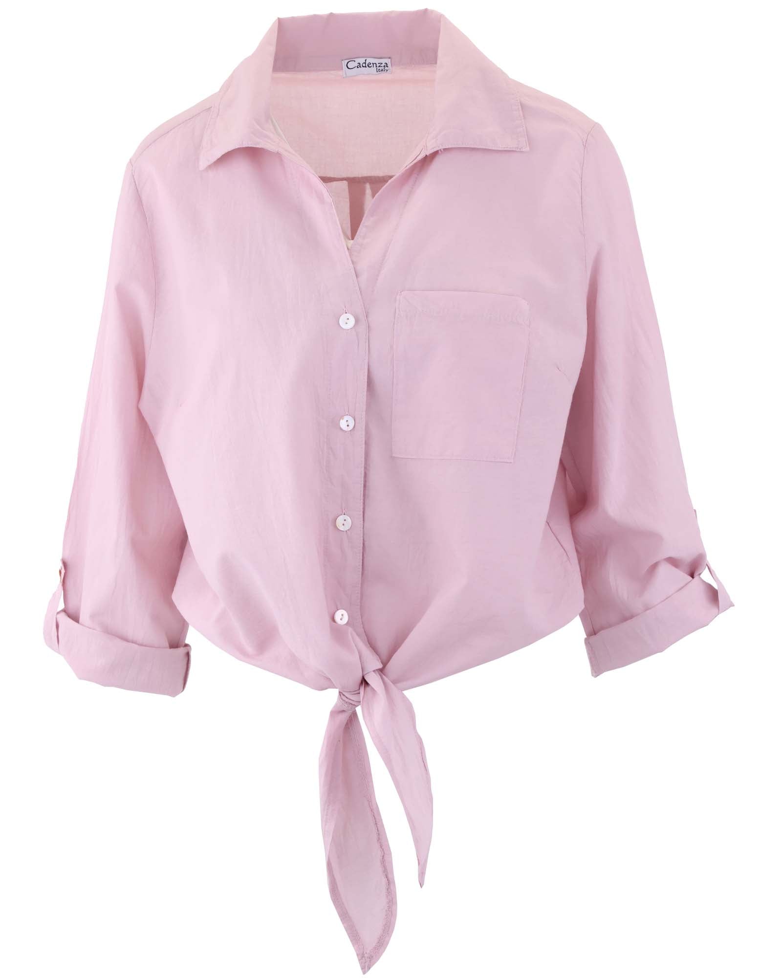 Cotton Tie Front Shirt