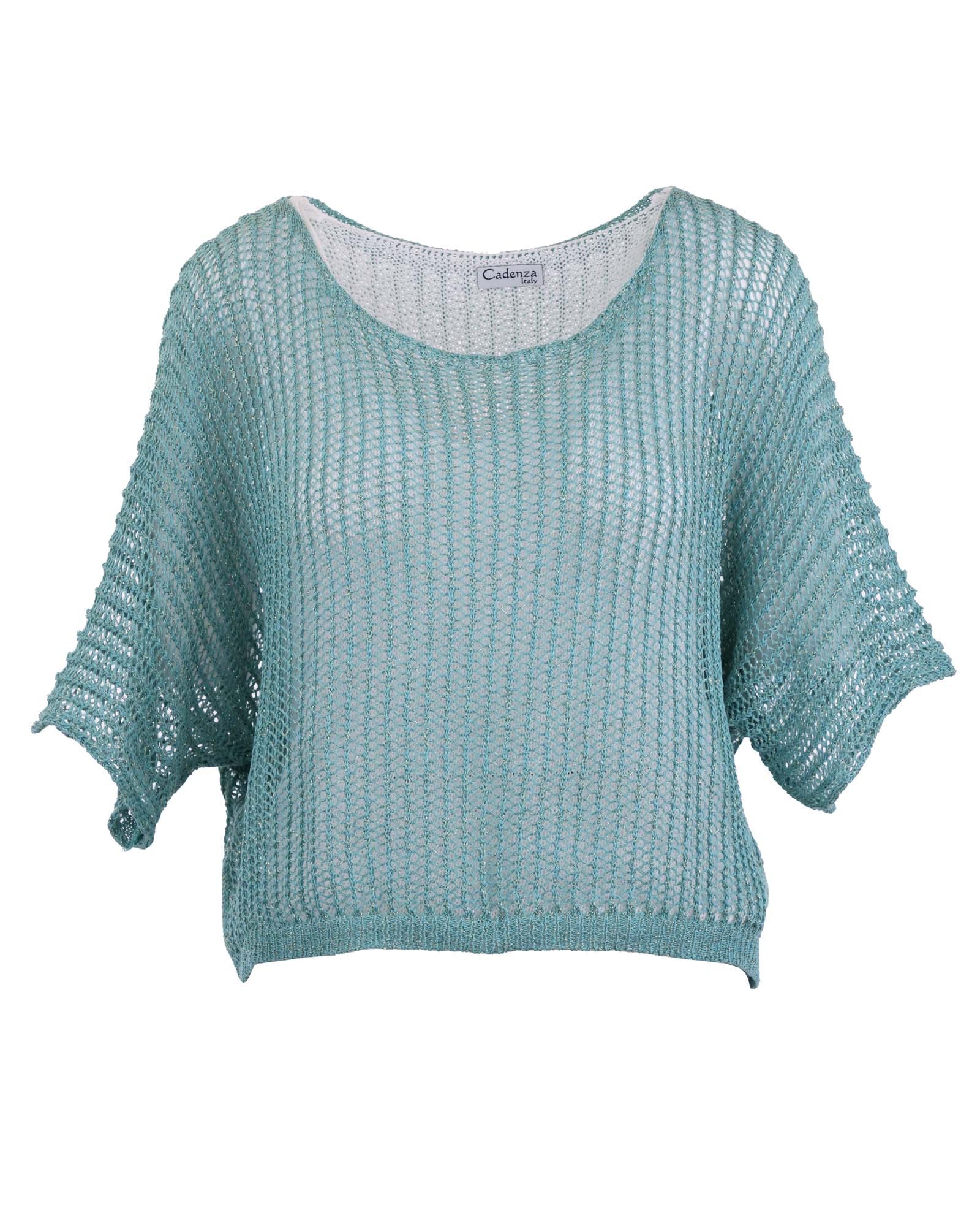 Cotton Blend Loose Knit Tunic