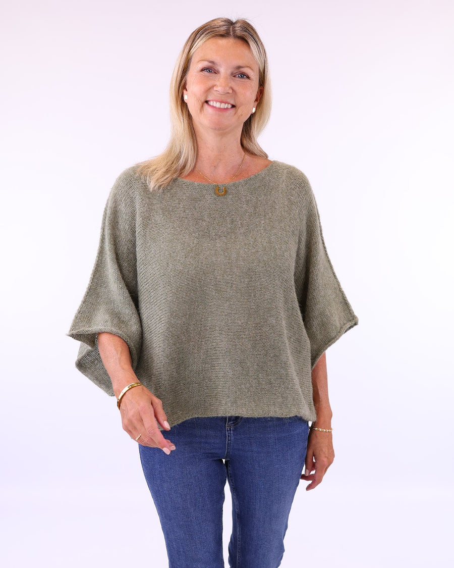 Alpaca Blend Short Tunic Top