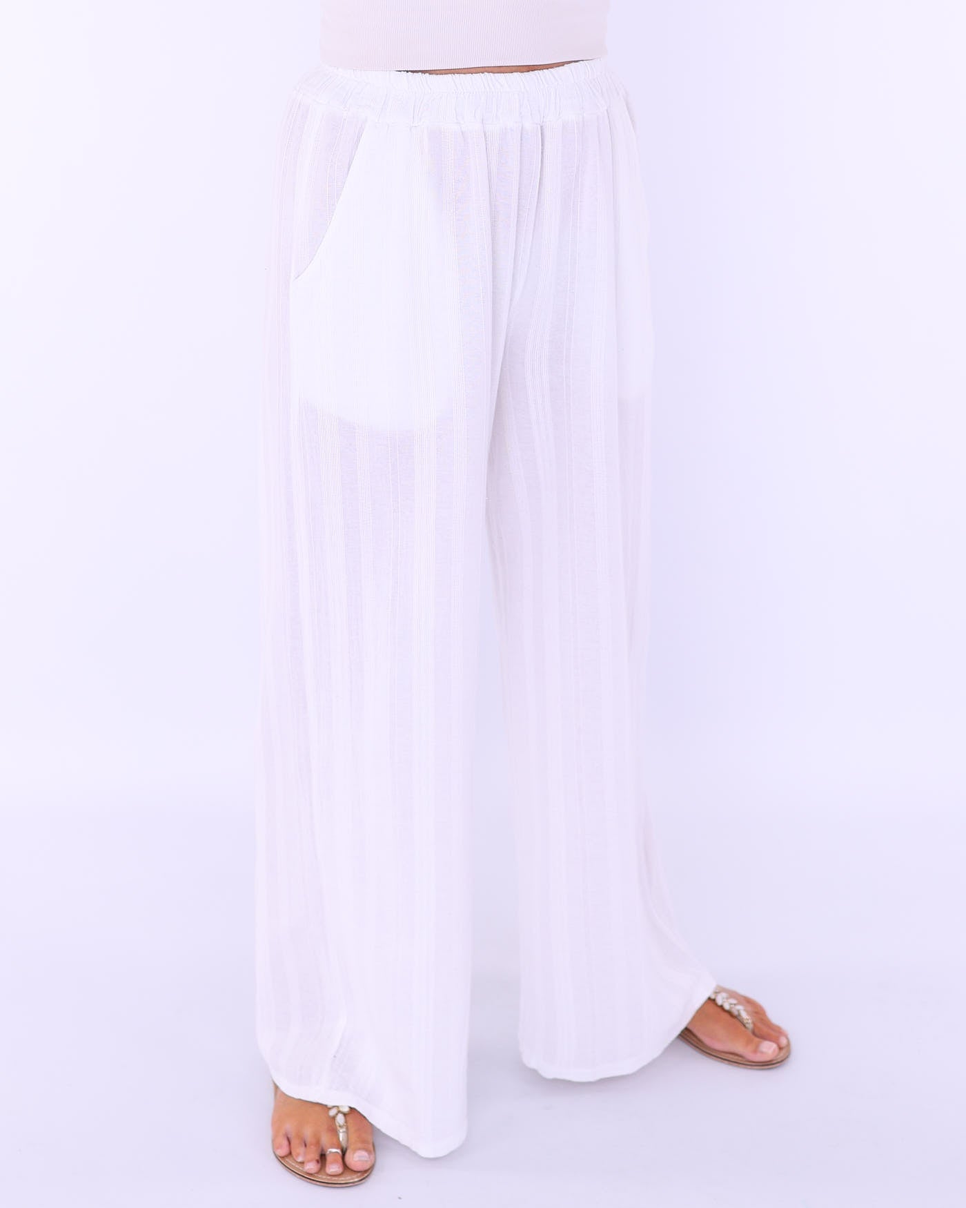 Cotton Straight Leg Trousers