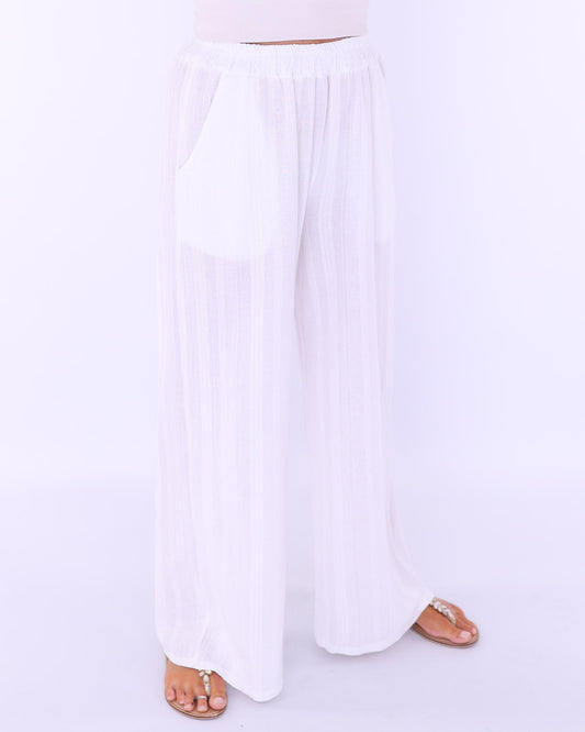 Cotton Straight Leg Trousers