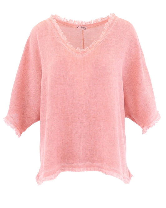 Linen and Cotton Frill Tunic